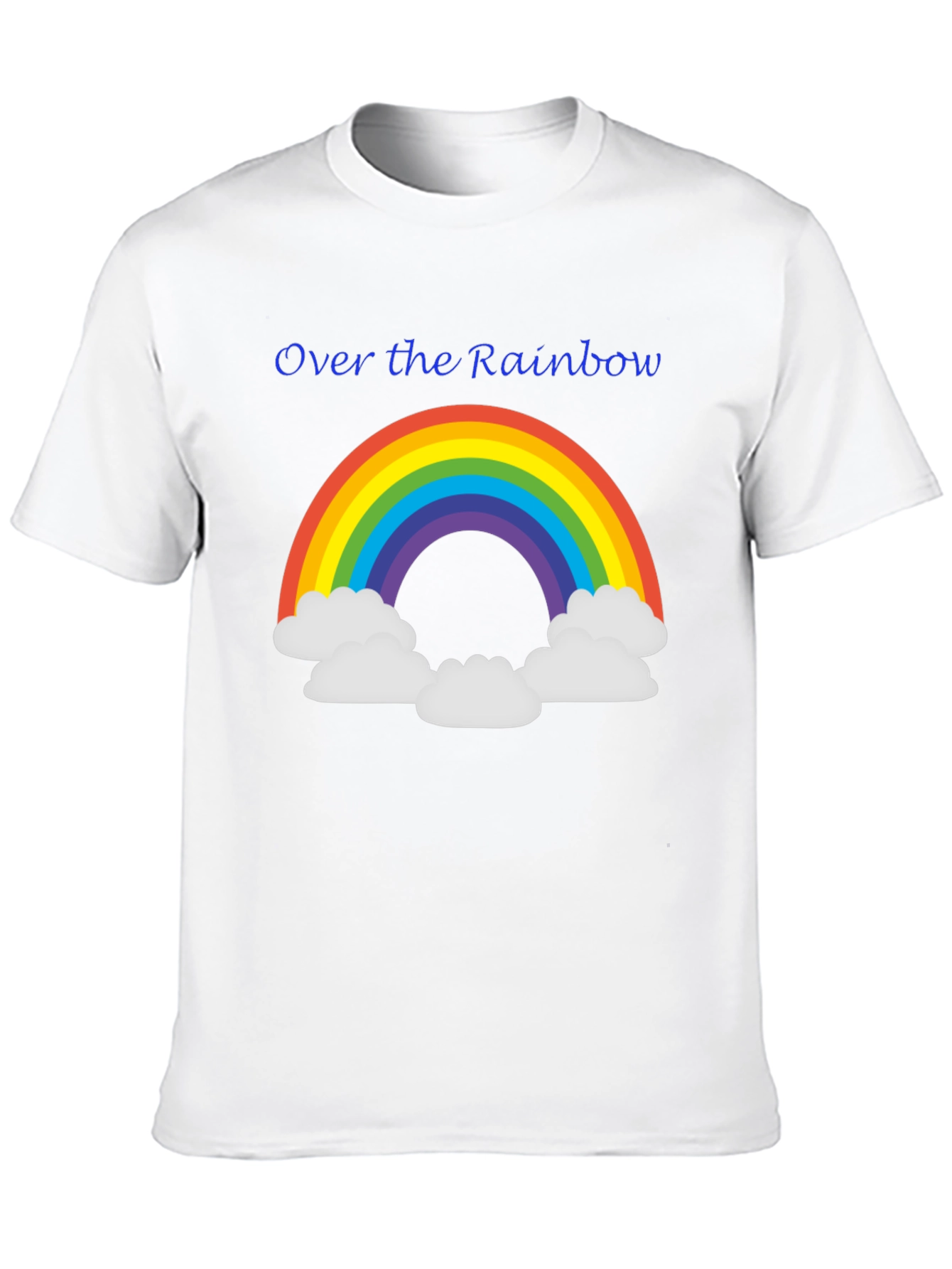 Black Over the Rainbow Graphic Tee - Black Unisex T-Shirt view 10