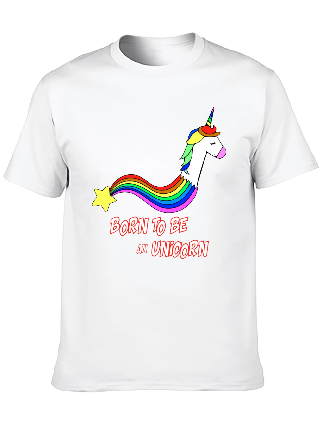 Black Born To Be A Unicorn Black T-Shirt view 10