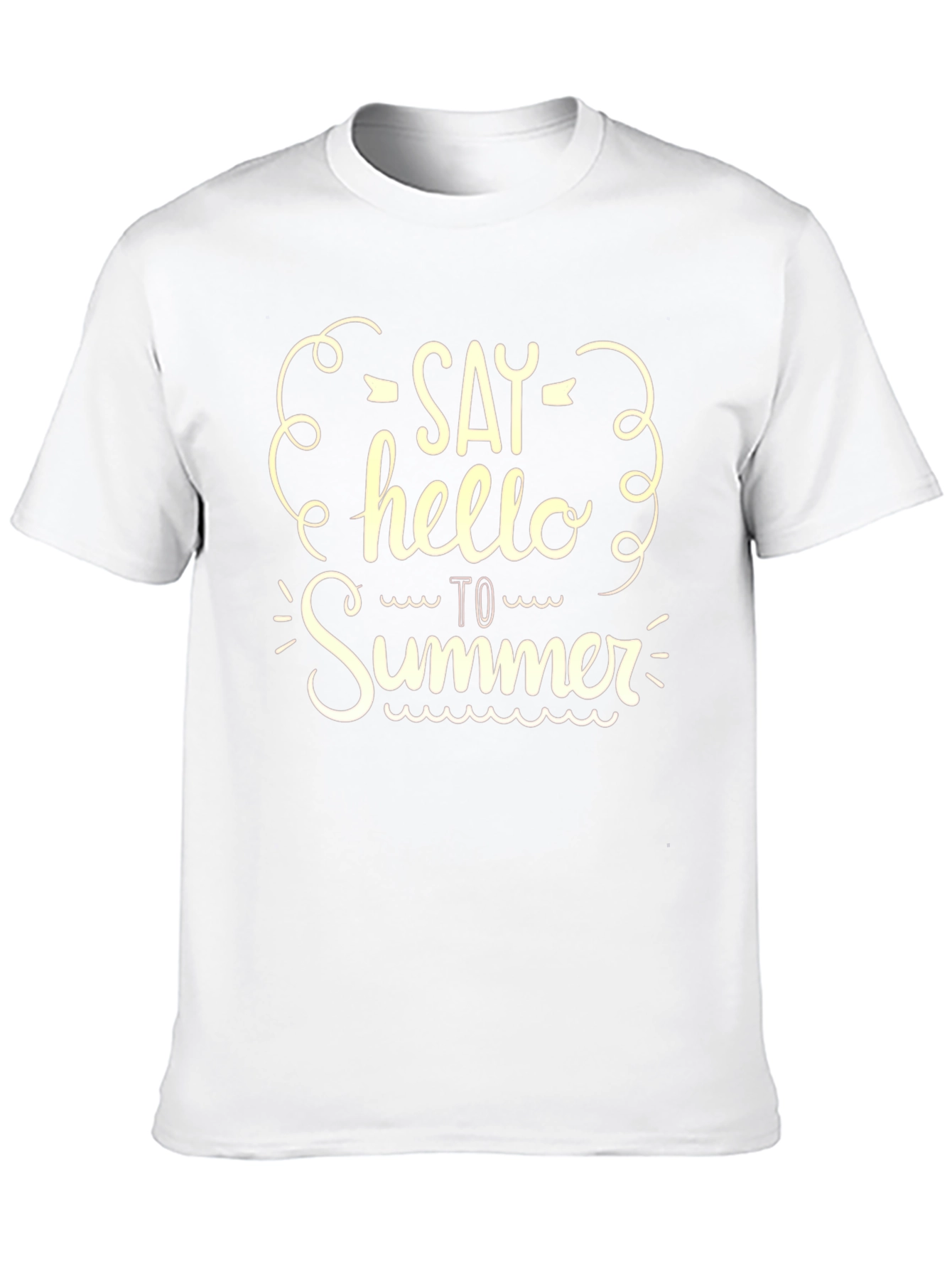 Black Say Hello to Summer Graphic Tee - Black view 10