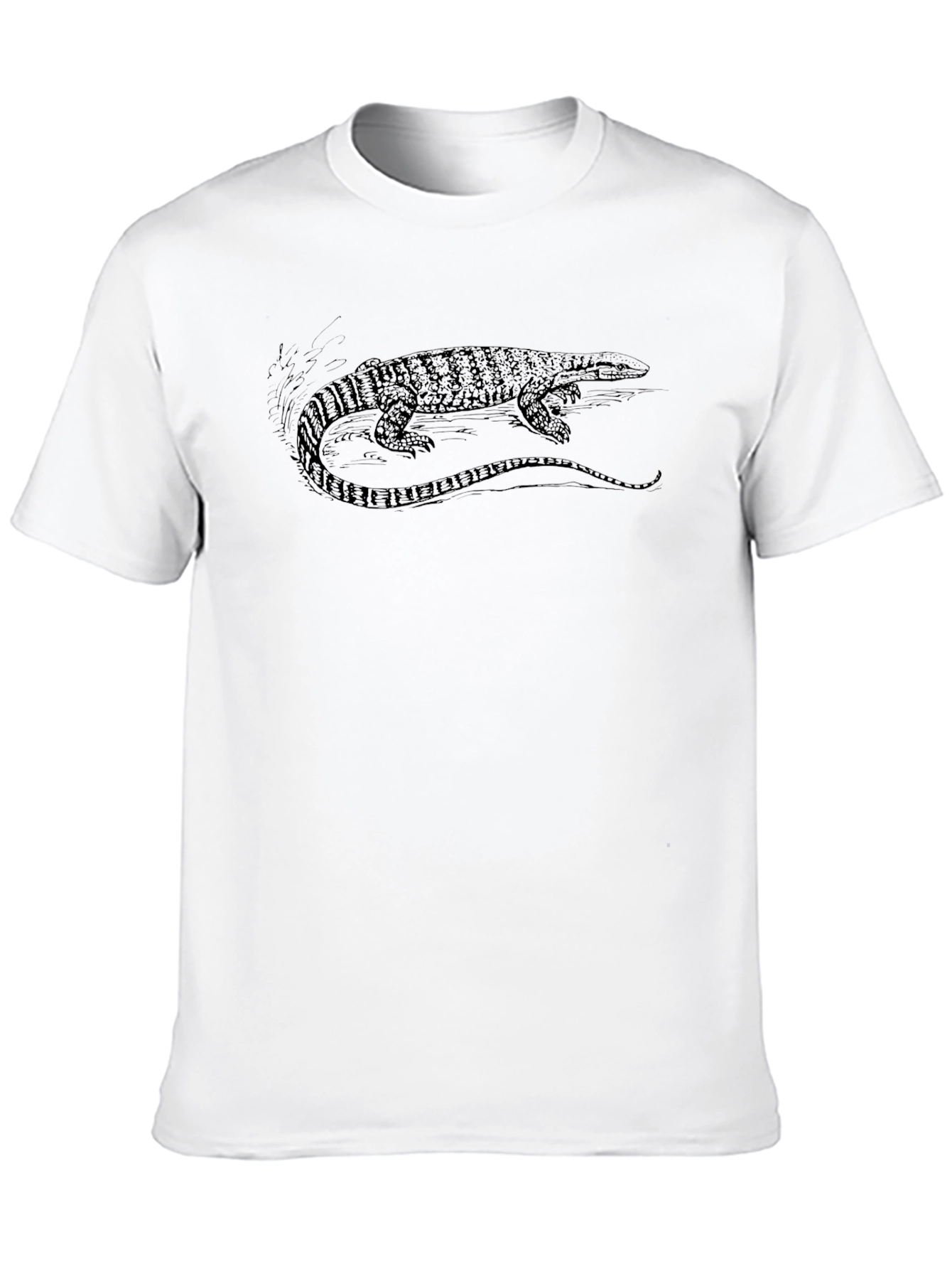 Lizard Graphic Black T-Shirt - 10