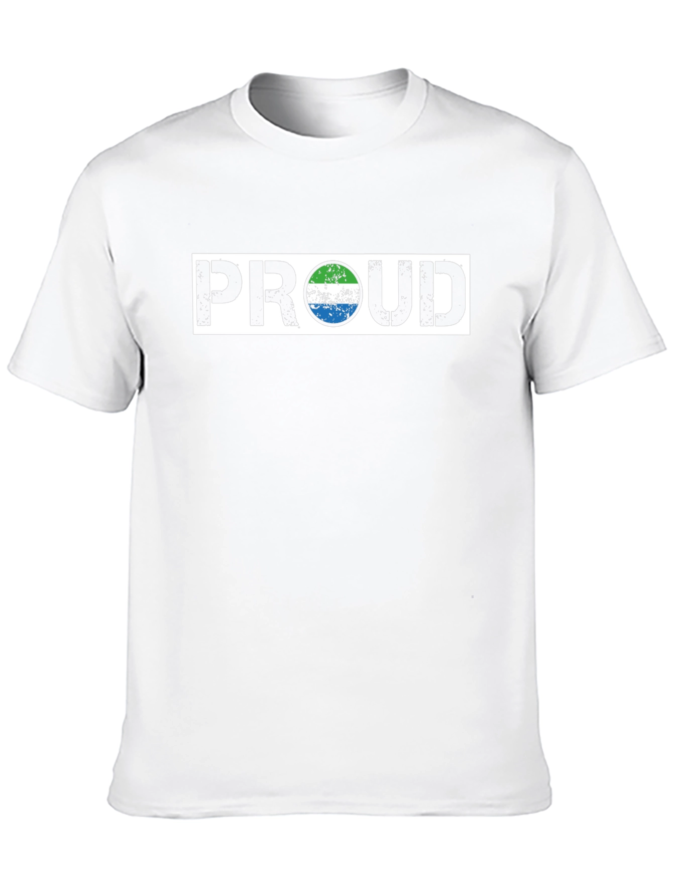 Black Sierra Leone Flag Proud T-Shirt view 10