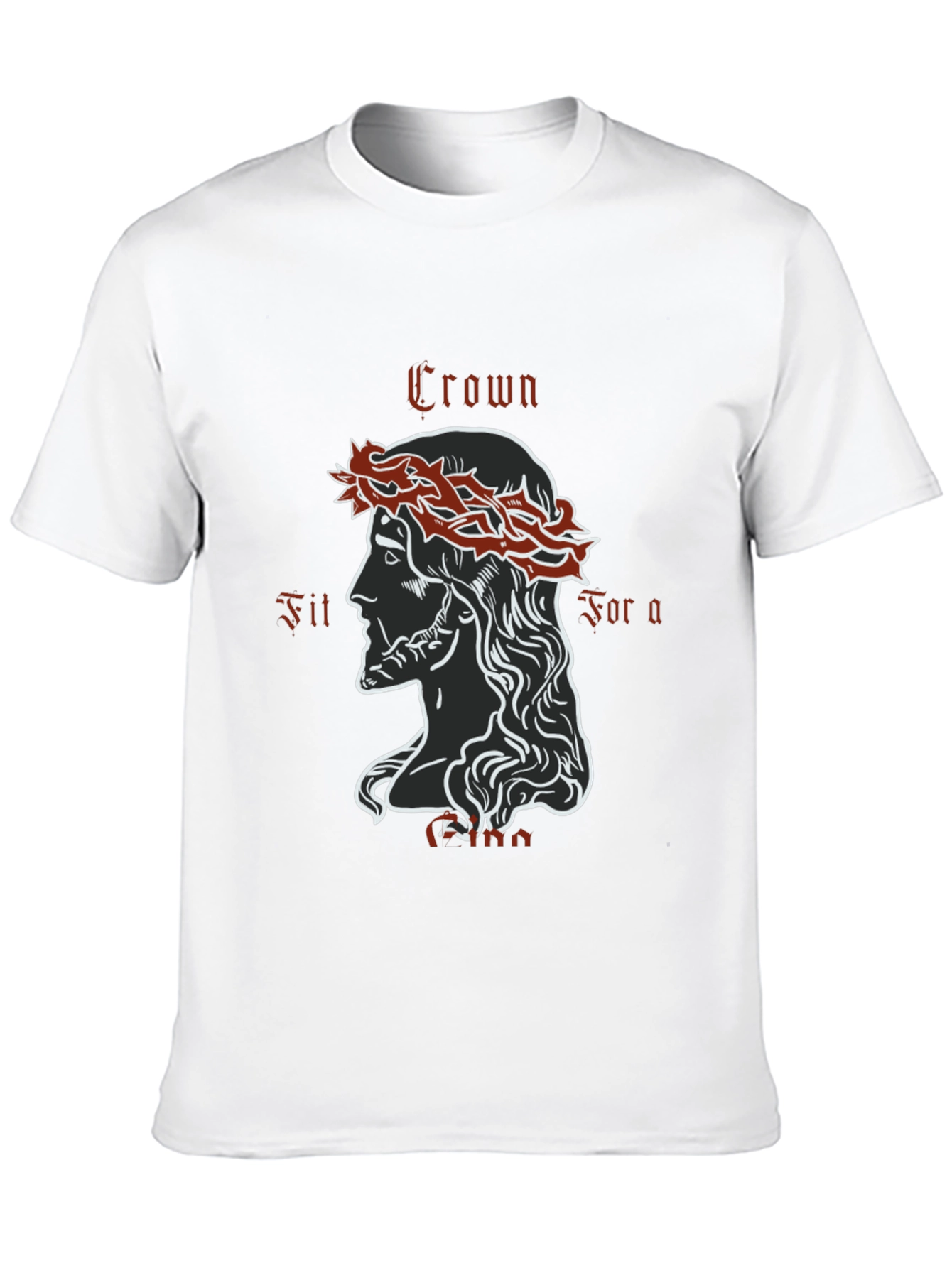 Black Crown Fit For a King Graphic T-Shirt - Black view 10