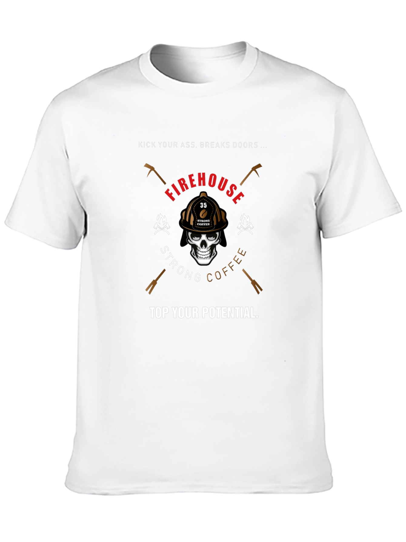 Black Firehouse Strong Coffee T-Shirt view 10