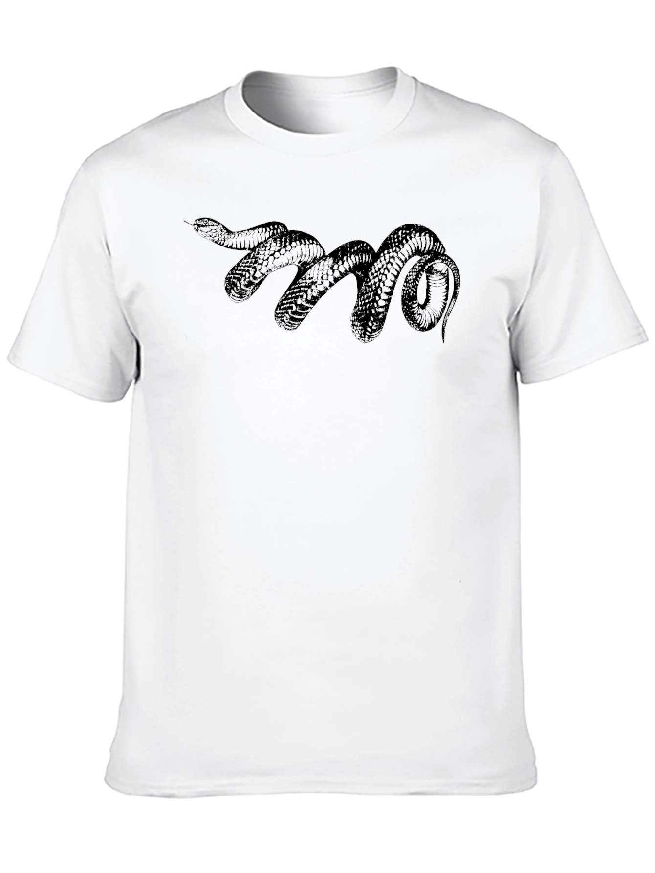 Black Black Snake Graphic Tee - Mens Casual T-Shirt view 10