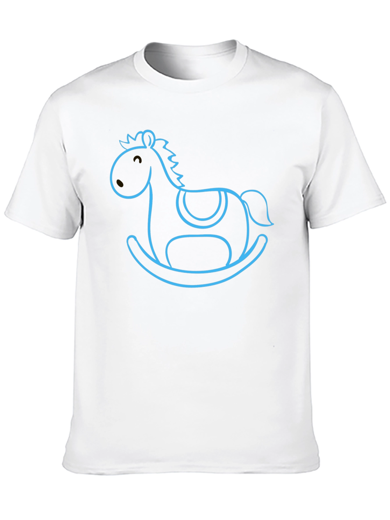 Black Rocking Horse Graphic Tee - Classic Comfort view 10