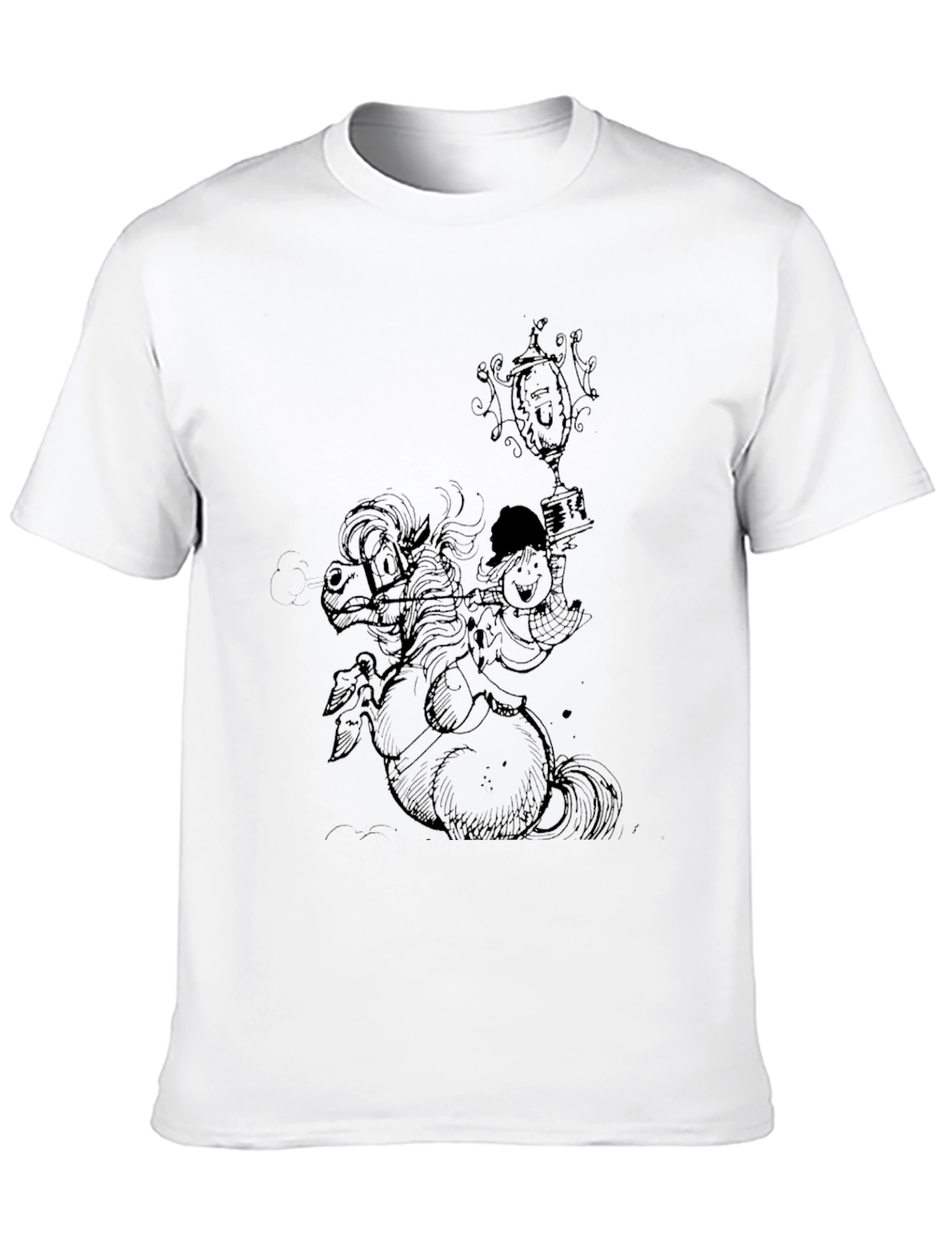 Black Black Horse & Rider Graphic Tee view 10