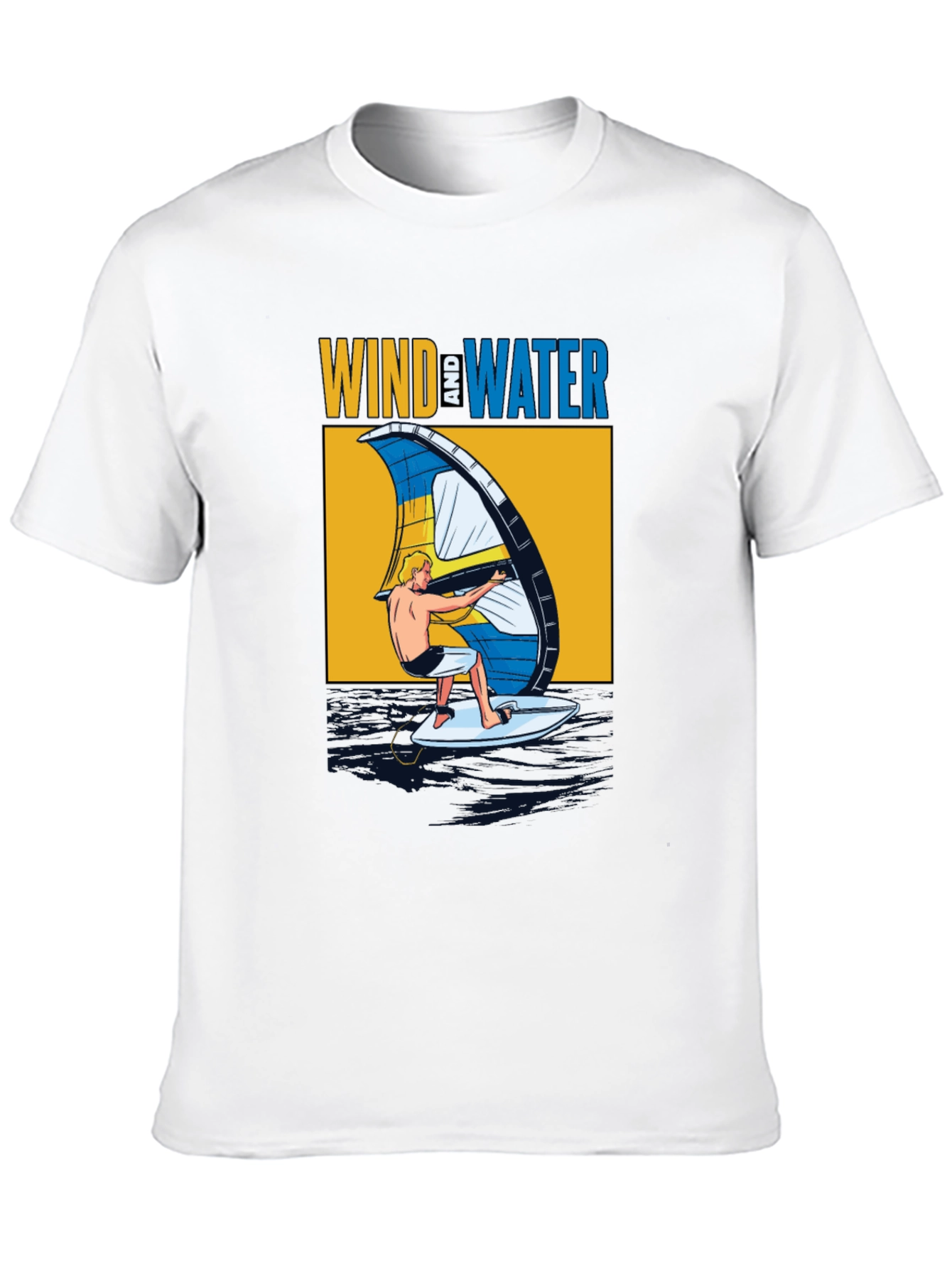 Black Wind & Water Graphic T-Shirt - Black view 10