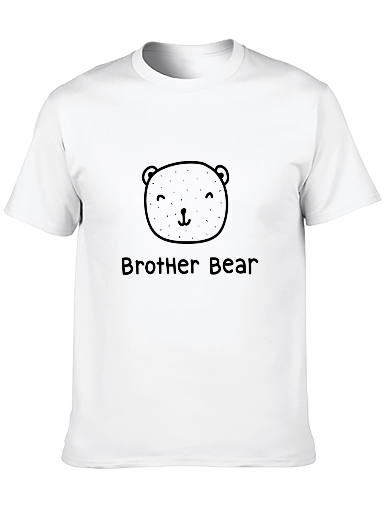 Black Brother Bear Graphic Tee - Black Cotton Blend Shirt view 10