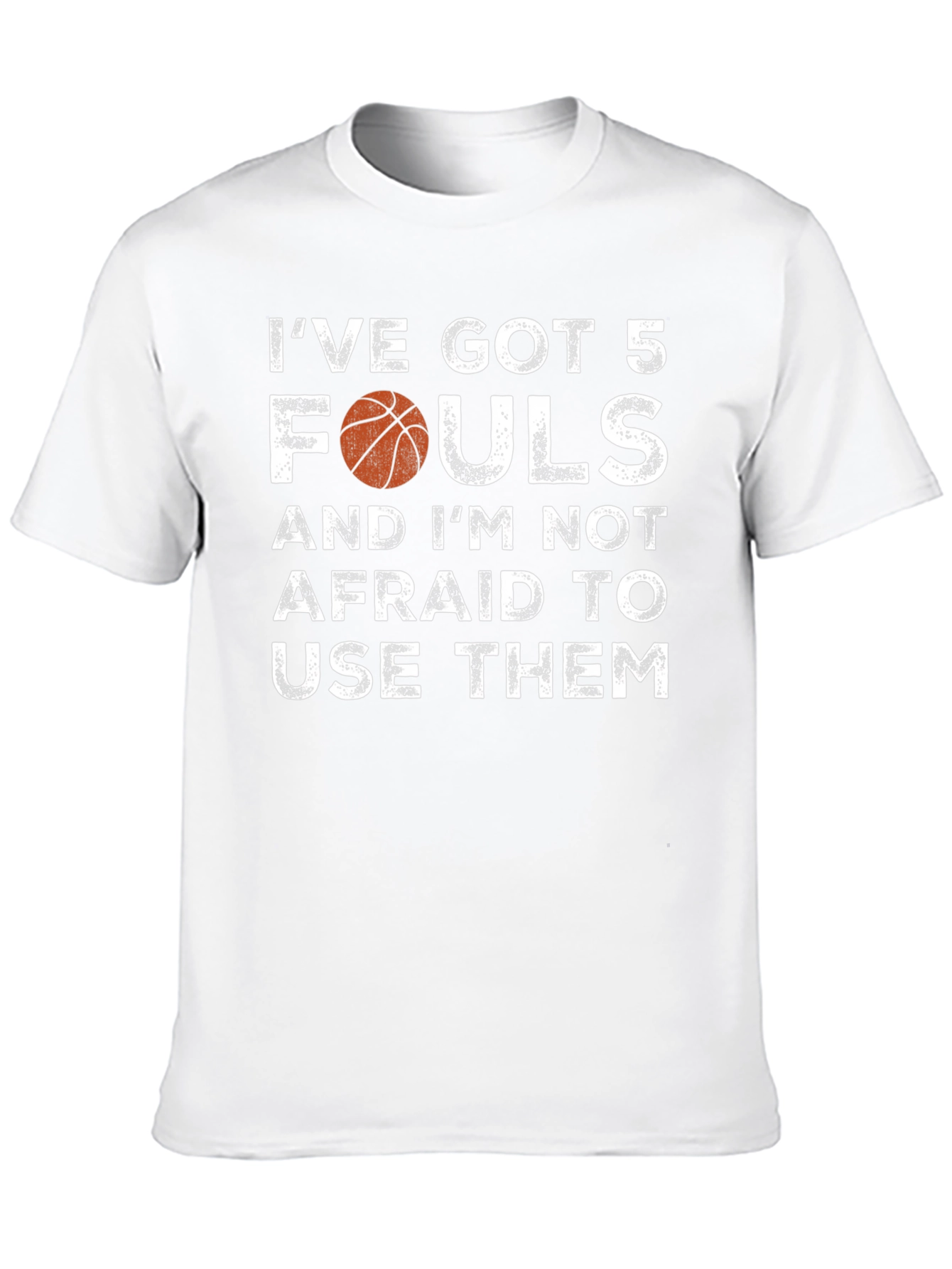Black Basketball Fouls Graphic T-Shirt view 10