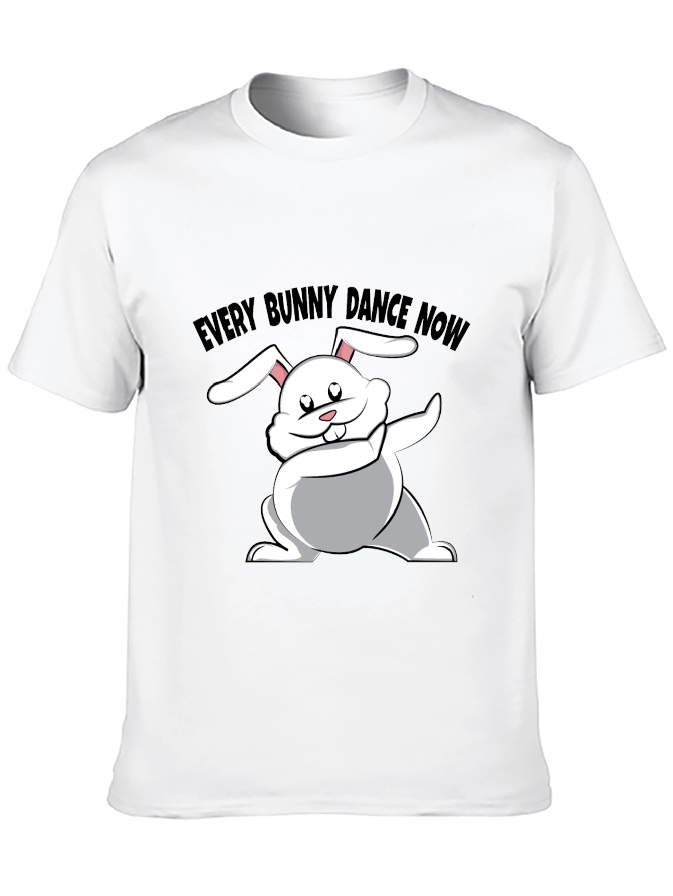 Black Every Bunny Dance Now Black T-Shirt view 10