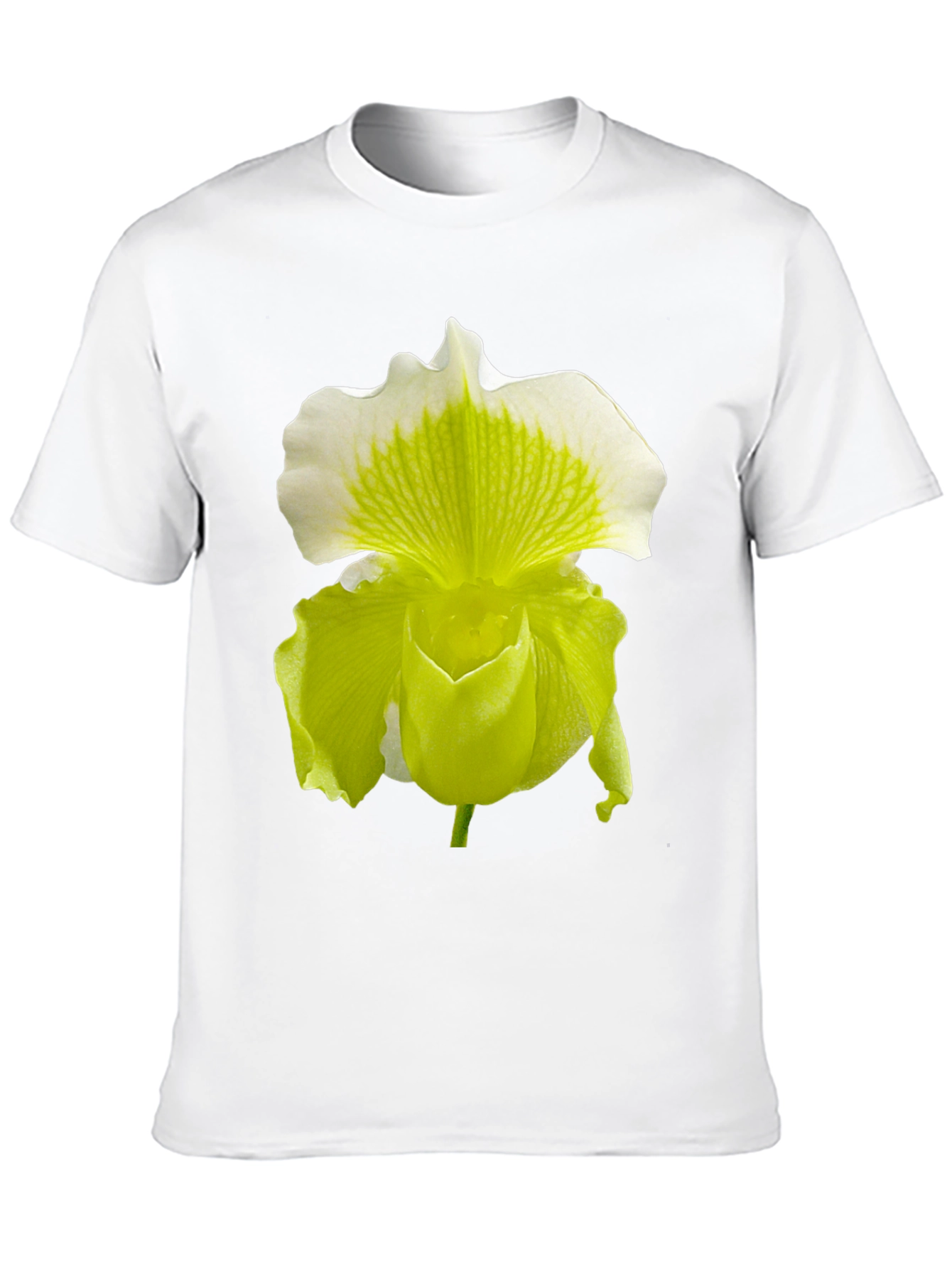 Black Orchid Flower Graphic Tee - Black Cotton Blend view 10