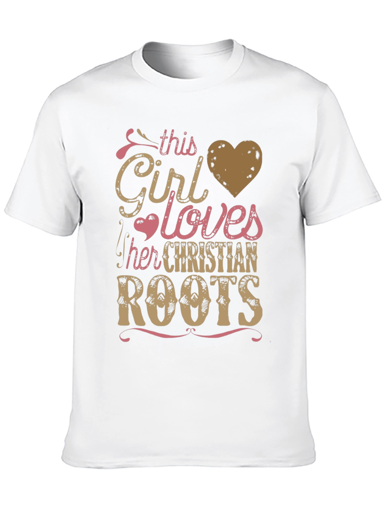 Black Christian Roots Girl T-Shirt, Faith-Based Apparel view 10