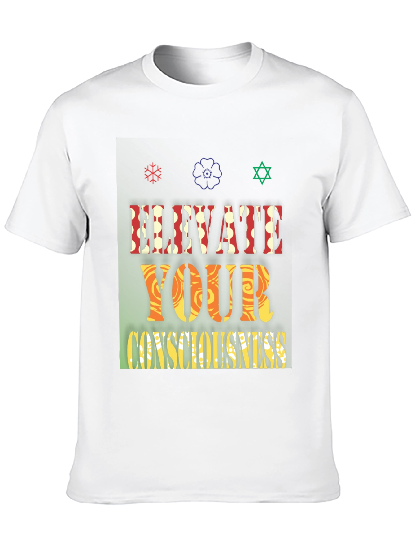 Black Elevate Your Consciousness Graphic Tee view 10