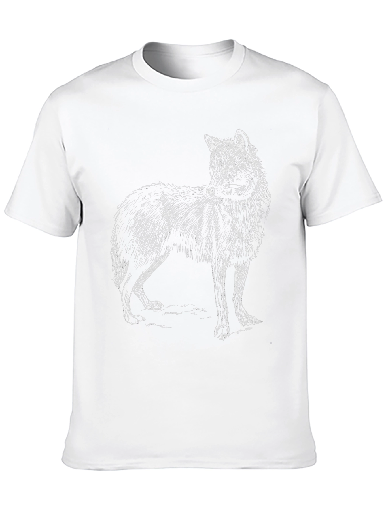 Black Black Wolf Graphic Tee - Men's Casual Cotton Shirt view 10