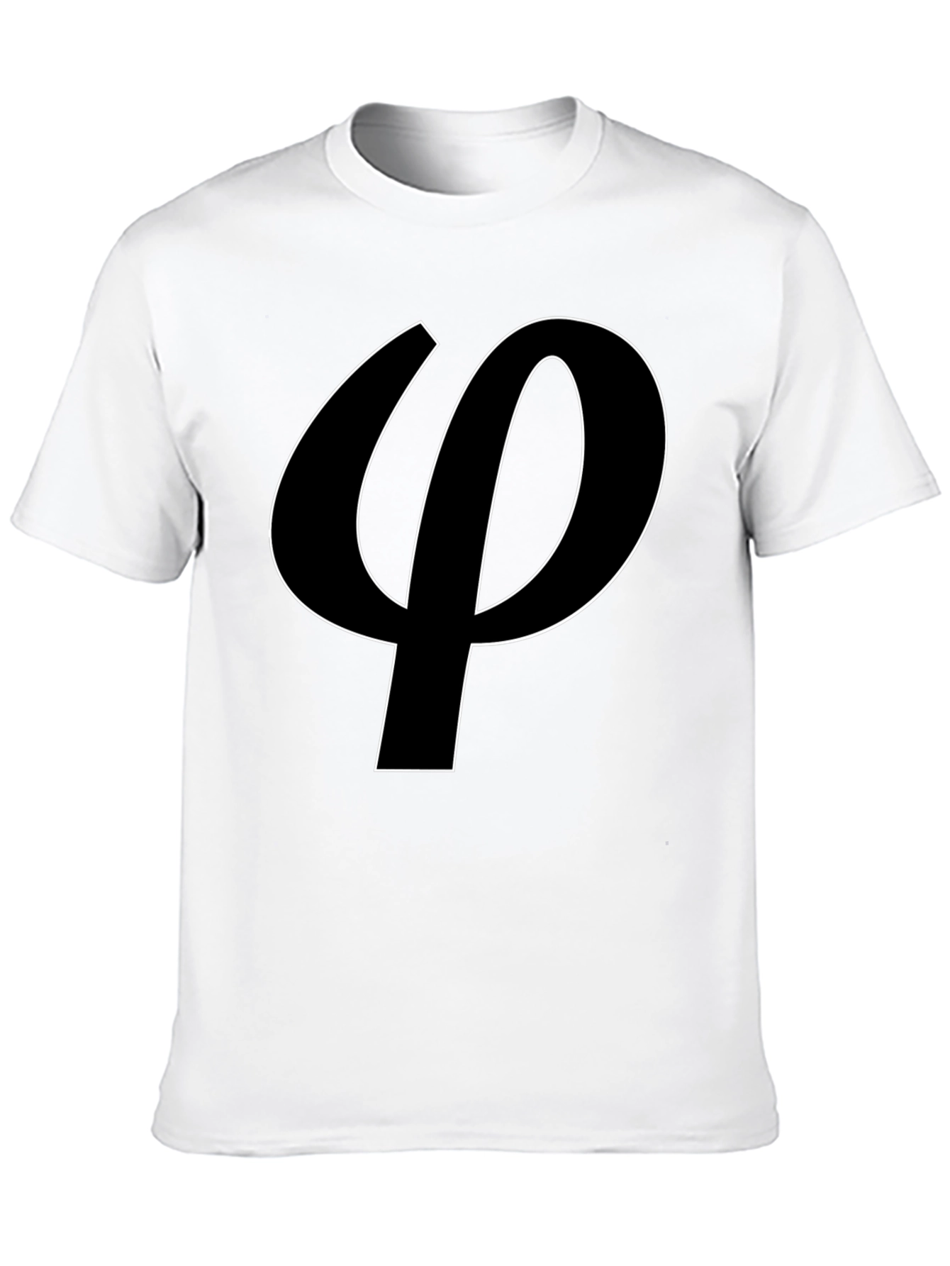 Black Phi Symbol T-Shirt - Sleek and Stylish view 10