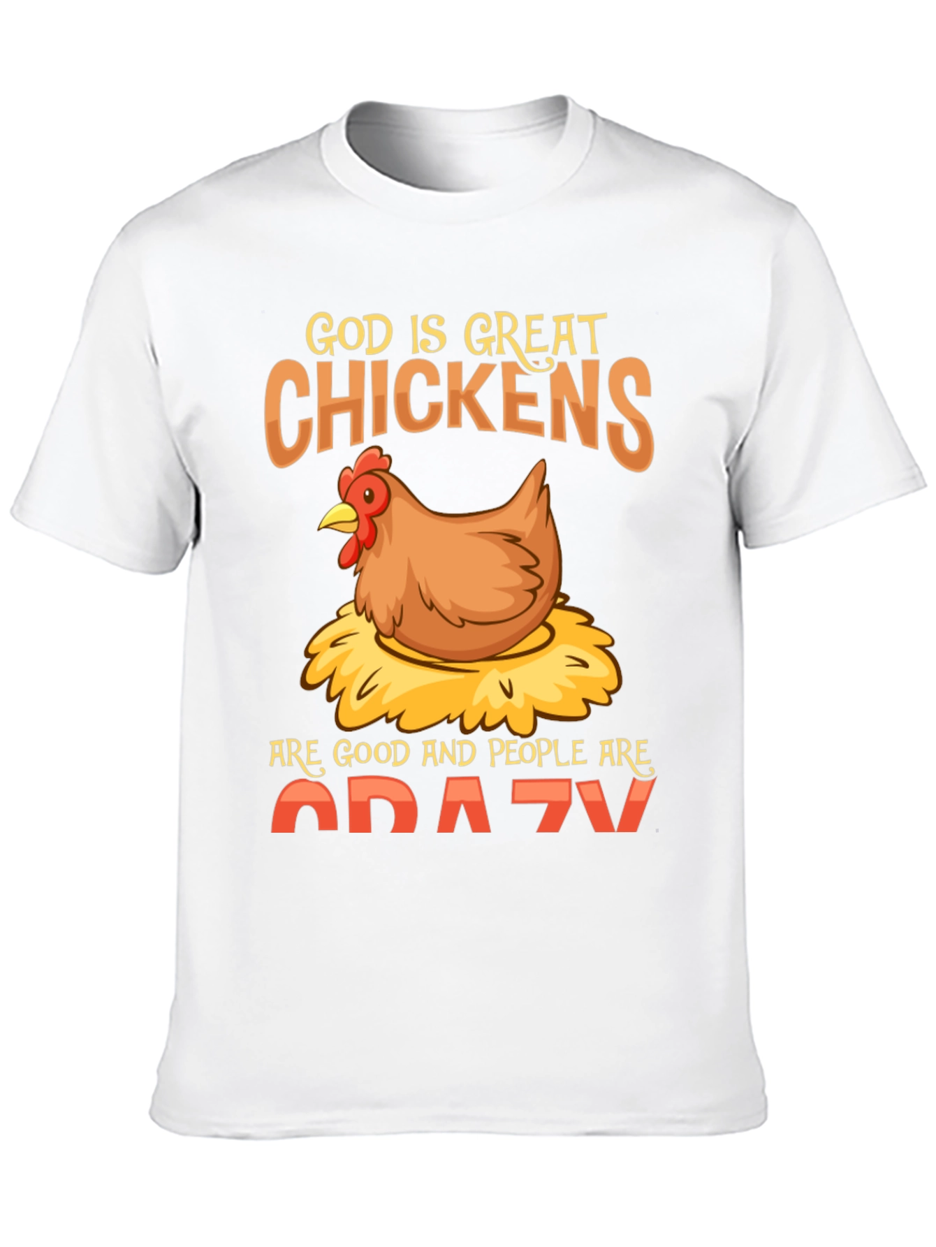 Black Funny Chicken Lover T-Shirt - God Is Great Chickens Are Good view 10