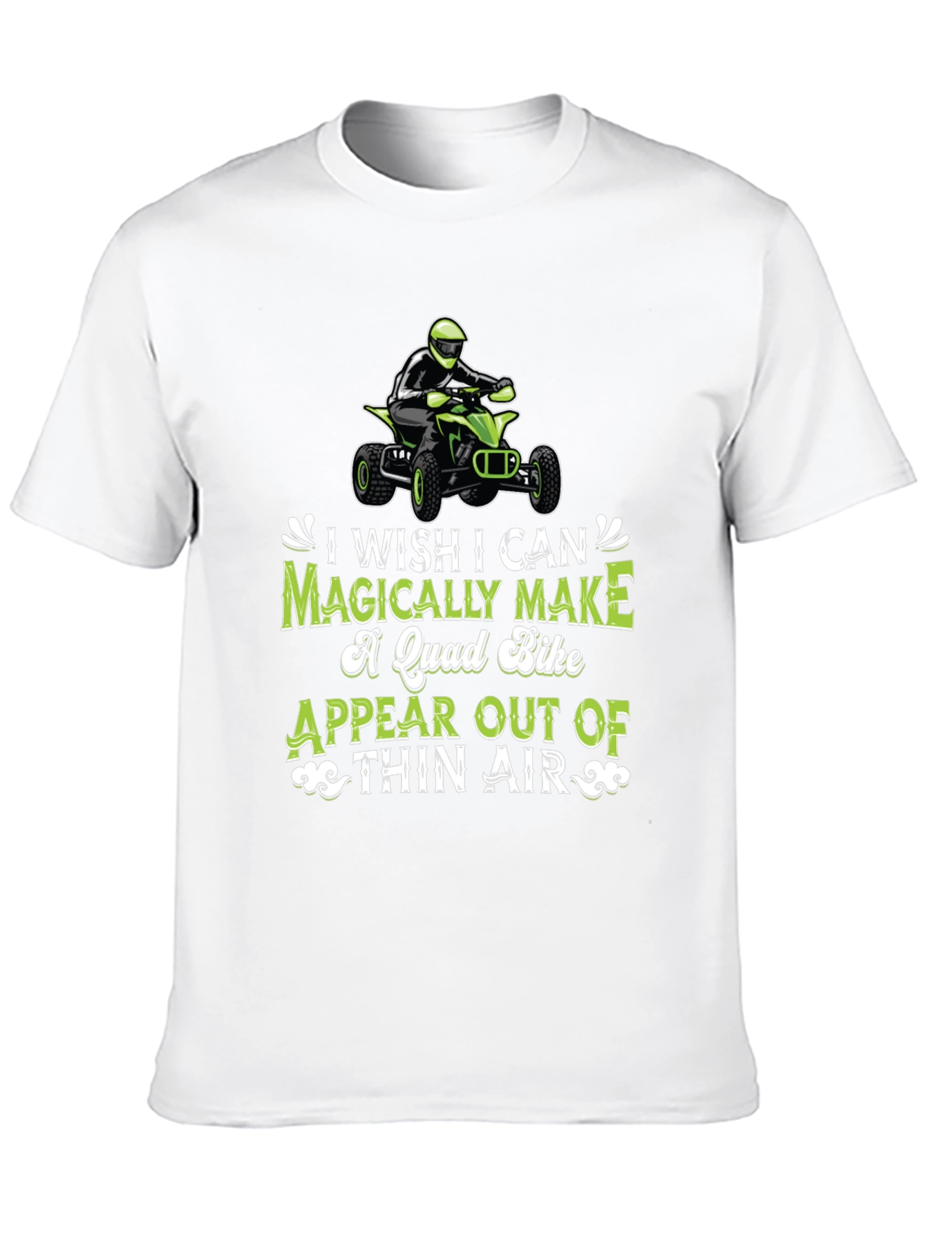 Black Magically Make Quad Bike T-Shirt - ATV Rider view 10