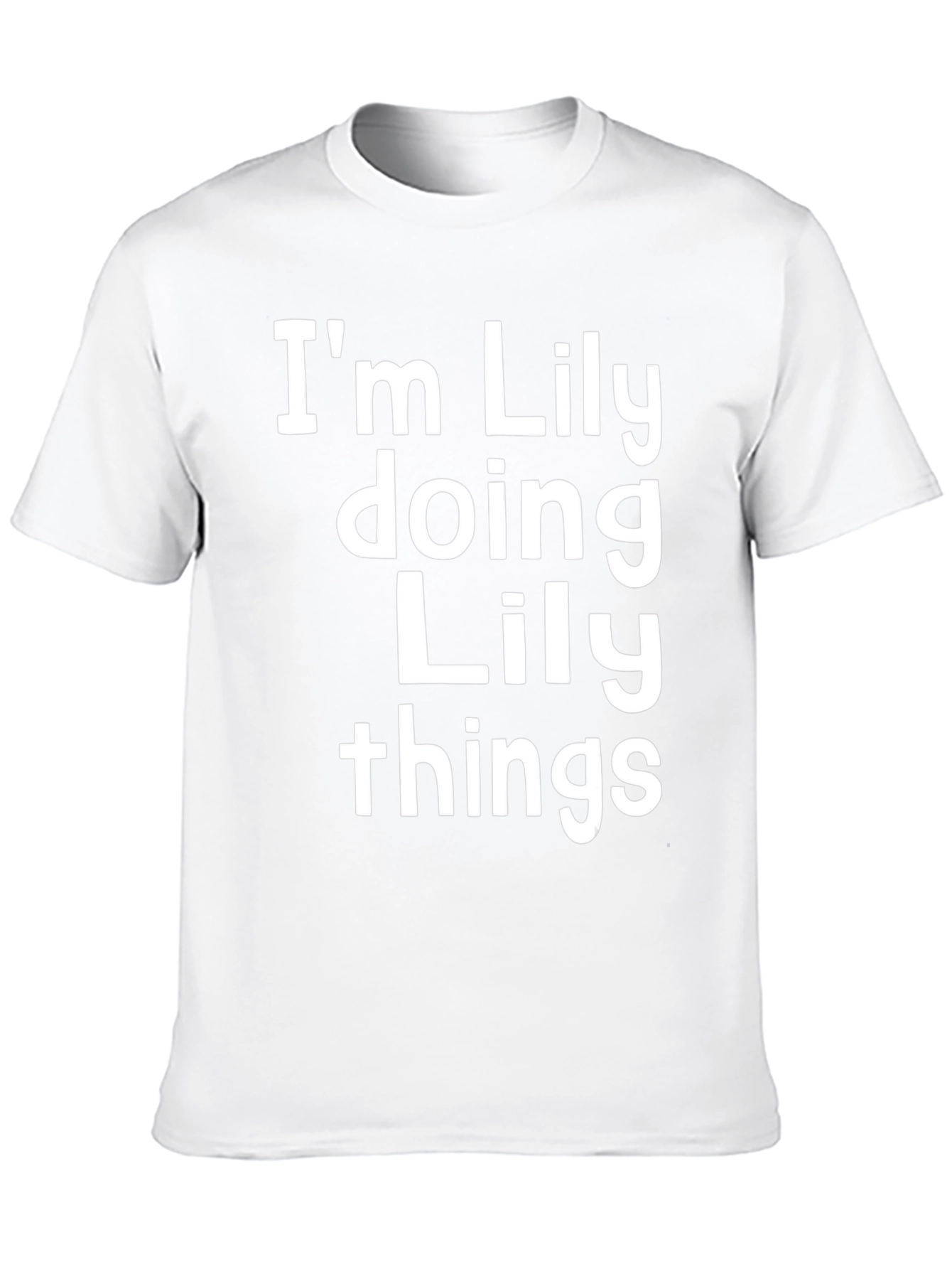 Black I'm Lily Doing Lily Things - Novelty T-Shirt view 10