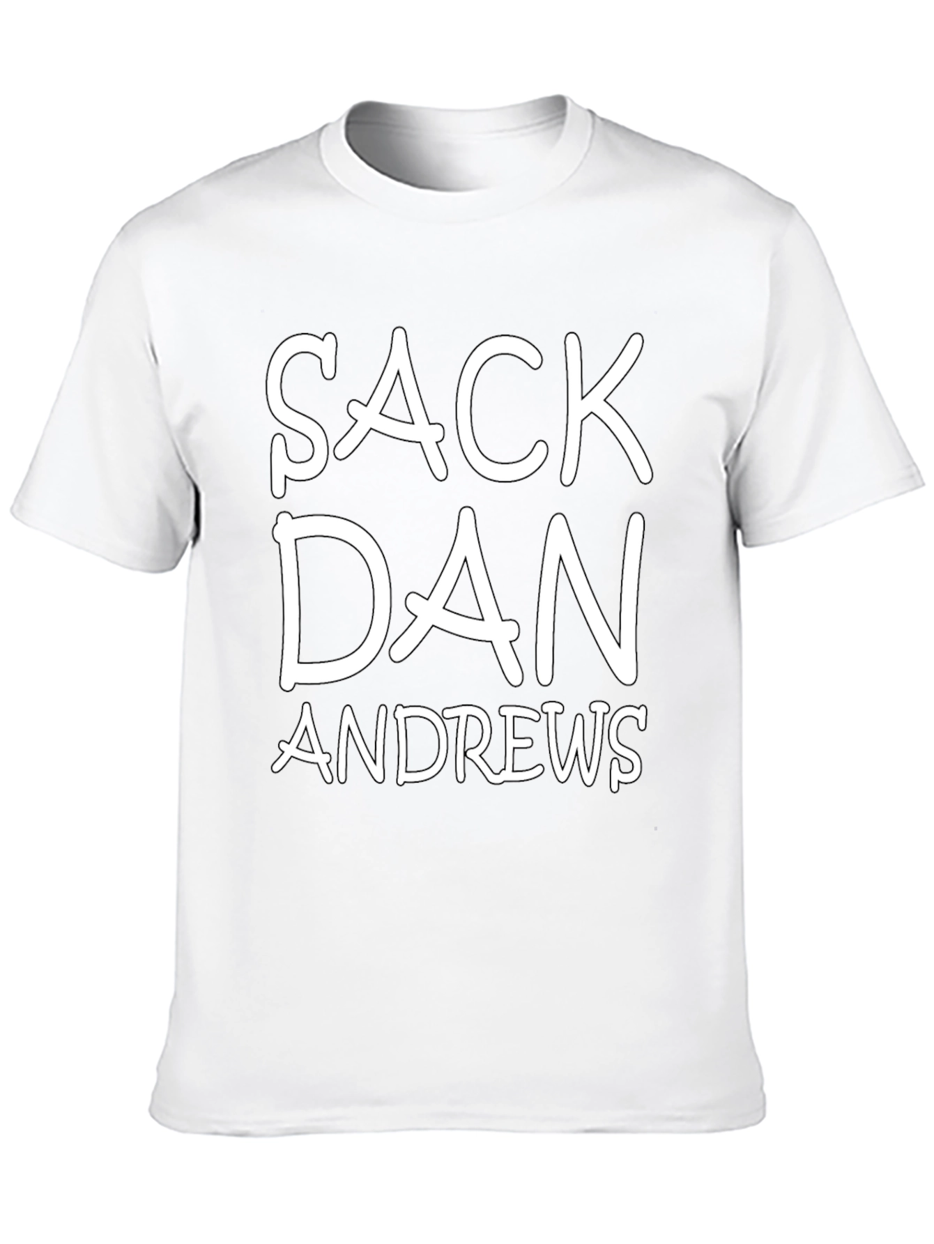 Black Sack Dan Andrews T-Shirt Protest Anti Government view 10