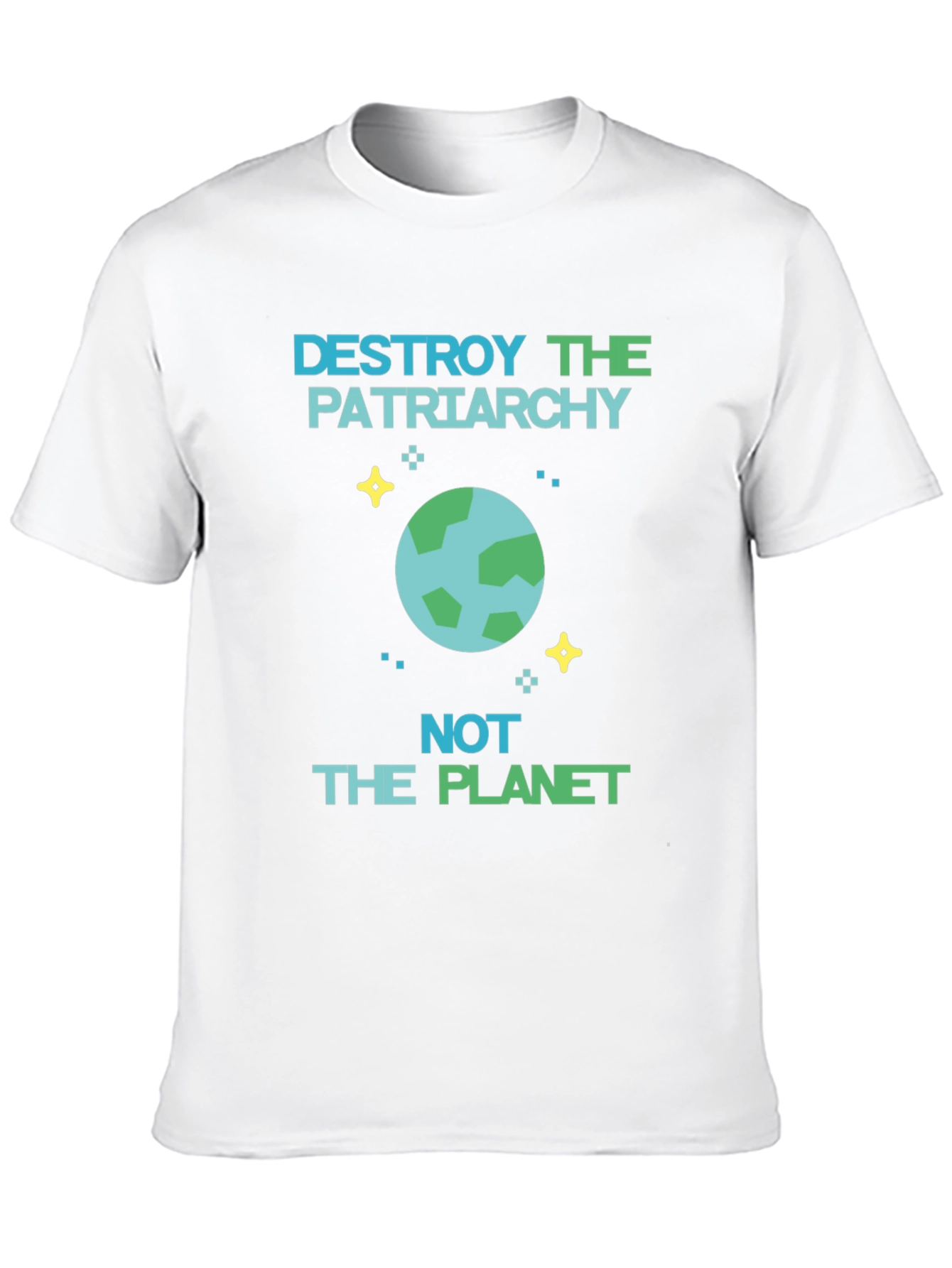 Black Destroy Patriarchy, Not Planet Graphic Tee view 10