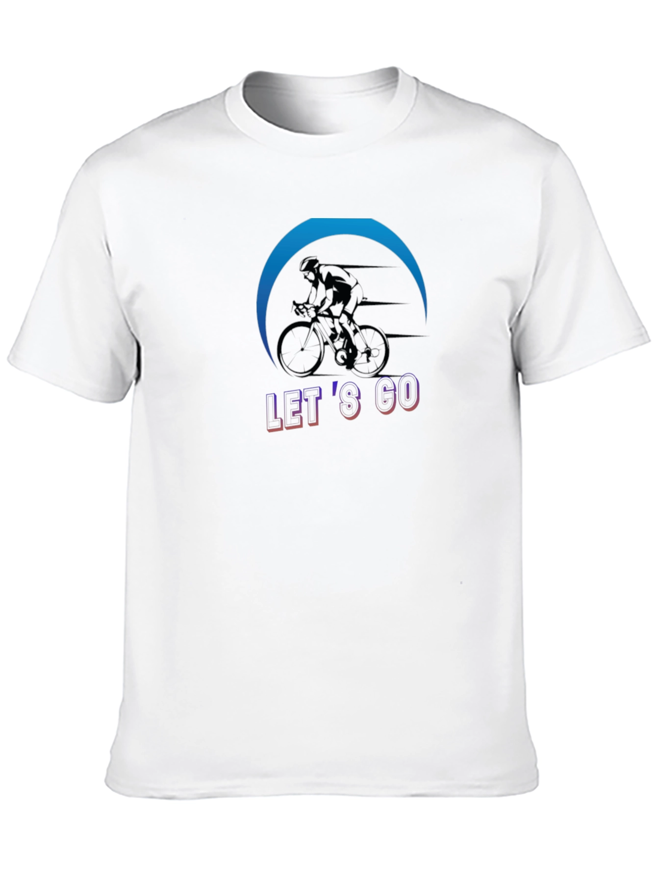 Black Let's Go Cycling T-Shirt - Sporty & Stylish view 10