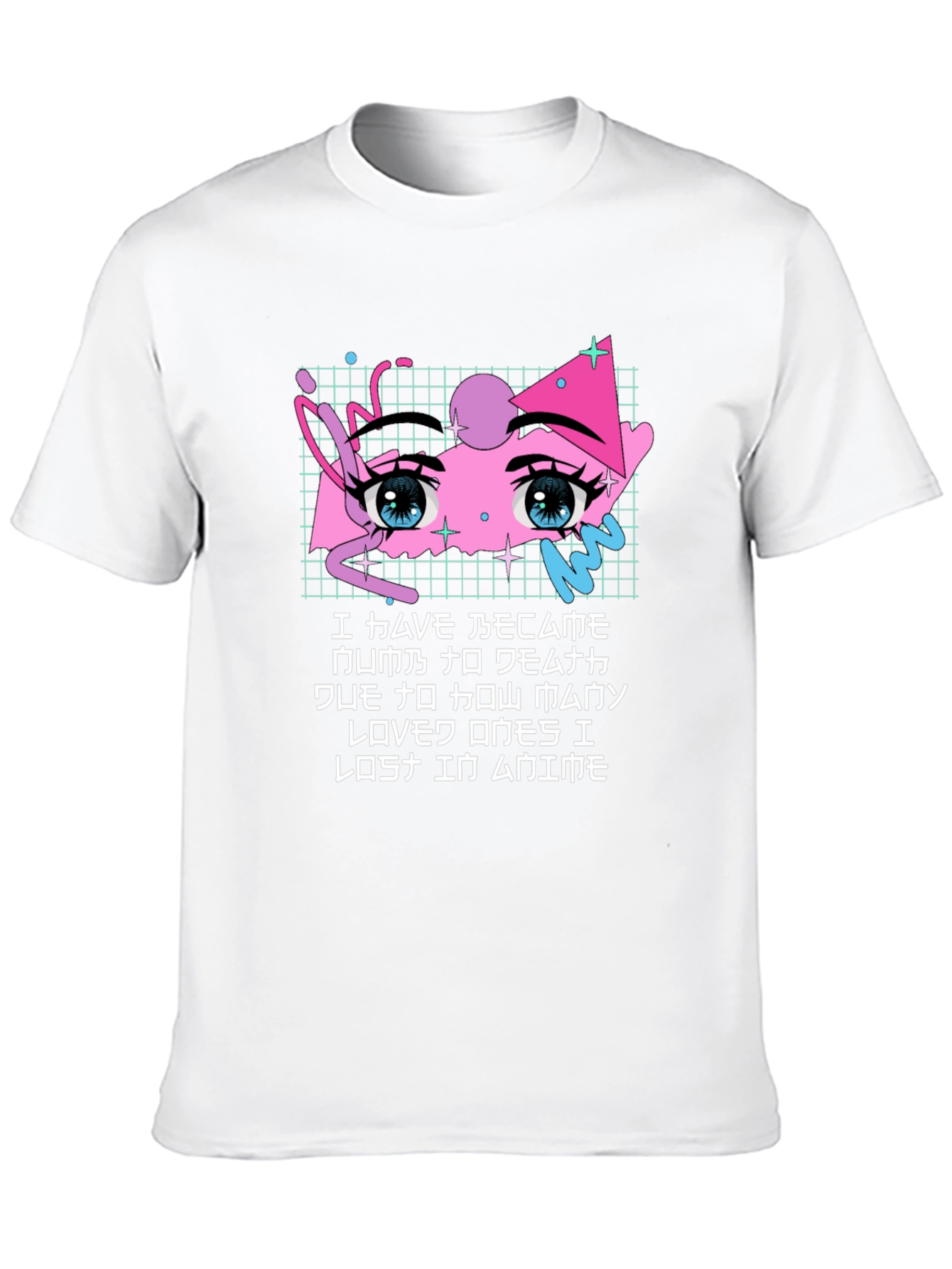 Black Anime Eyes Graphic T-Shirt - Soft Cotton Blend view 10