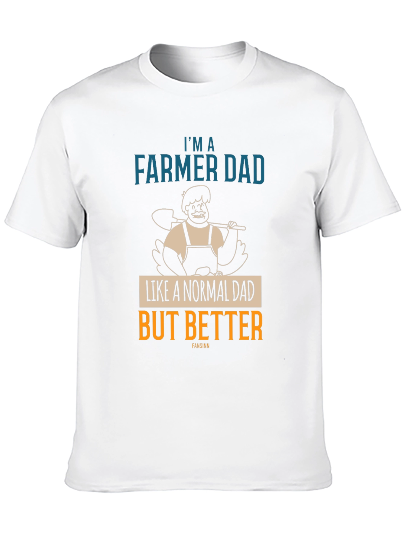 Black Farmer Dad T-Shirt - Like a Normal Dad But Better view 10