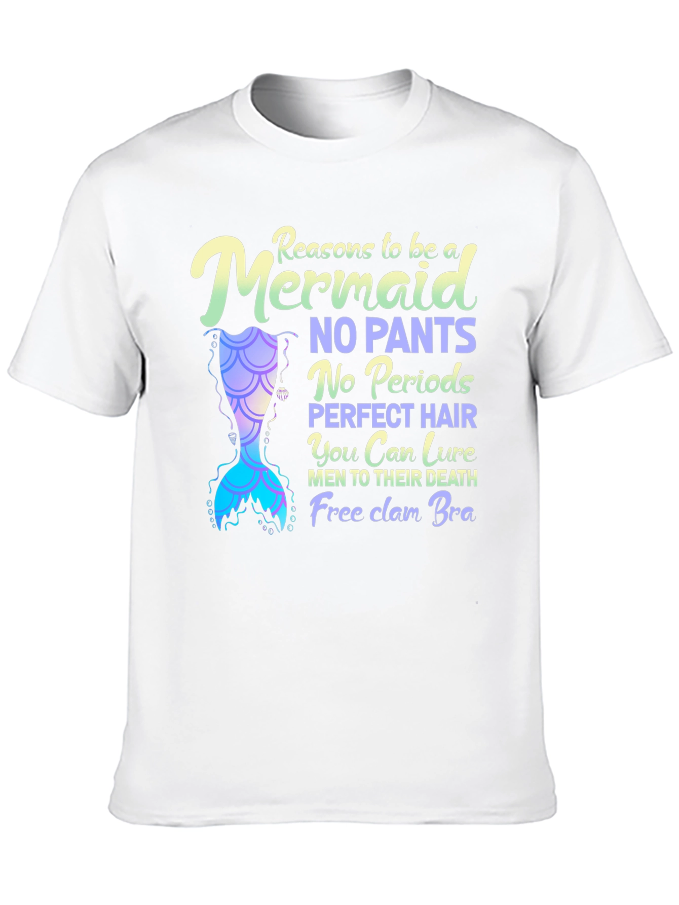 Black Reasons To Be A Mermaid Novelty Graphic Tee view 10