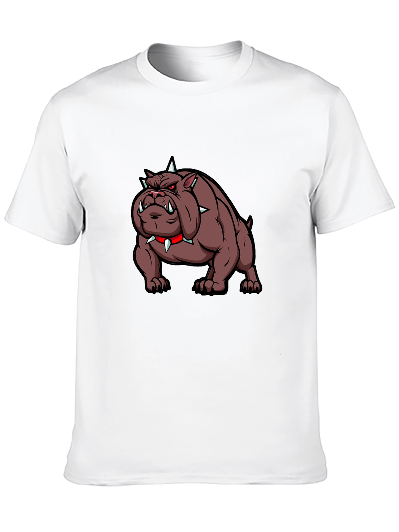Black Graphic Bulldog T-Shirt - Edgy Design view 10