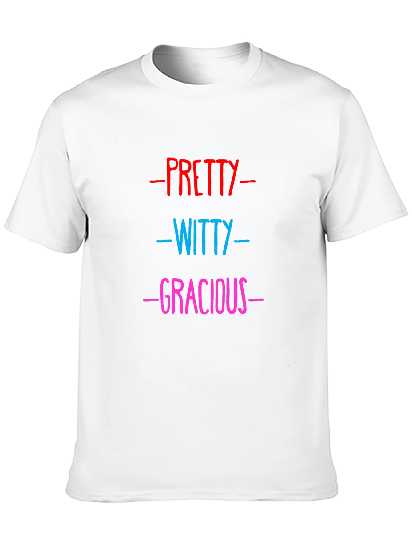 Black Pretty, Witty, Gracious Graphic Tee view 10
