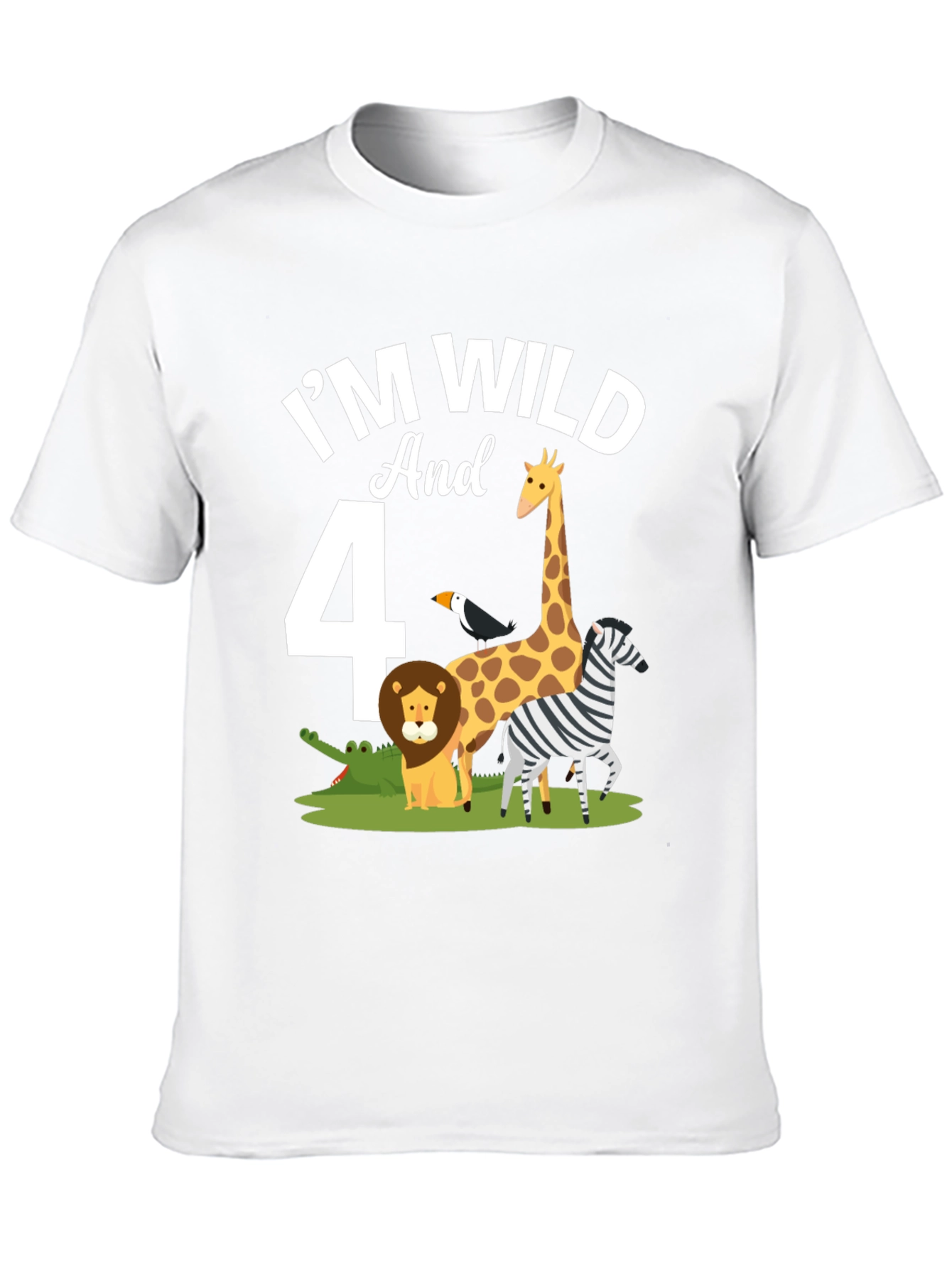Black I'm Wild and 4 T-Shirt view 10