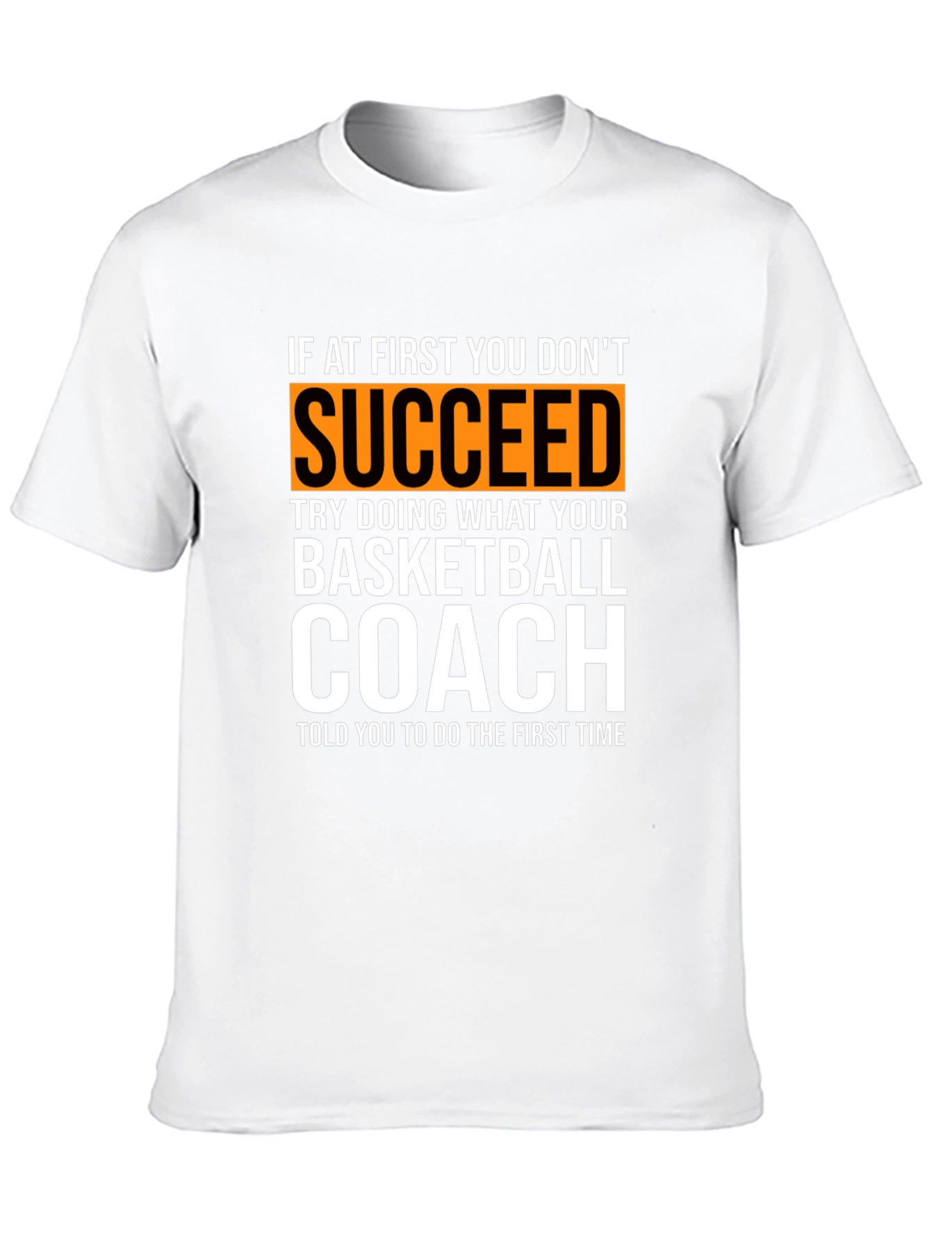 Black Basketball Coach T-Shirt - Funny Graphic Tee view 10