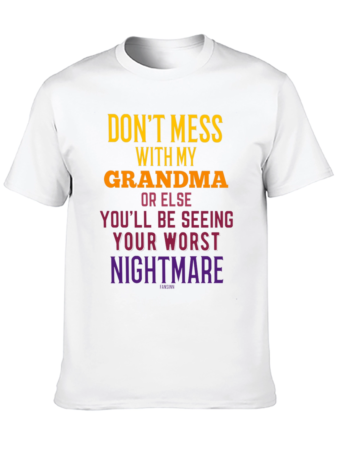 Black Don't Mess With Grandma T-Shirt view 10