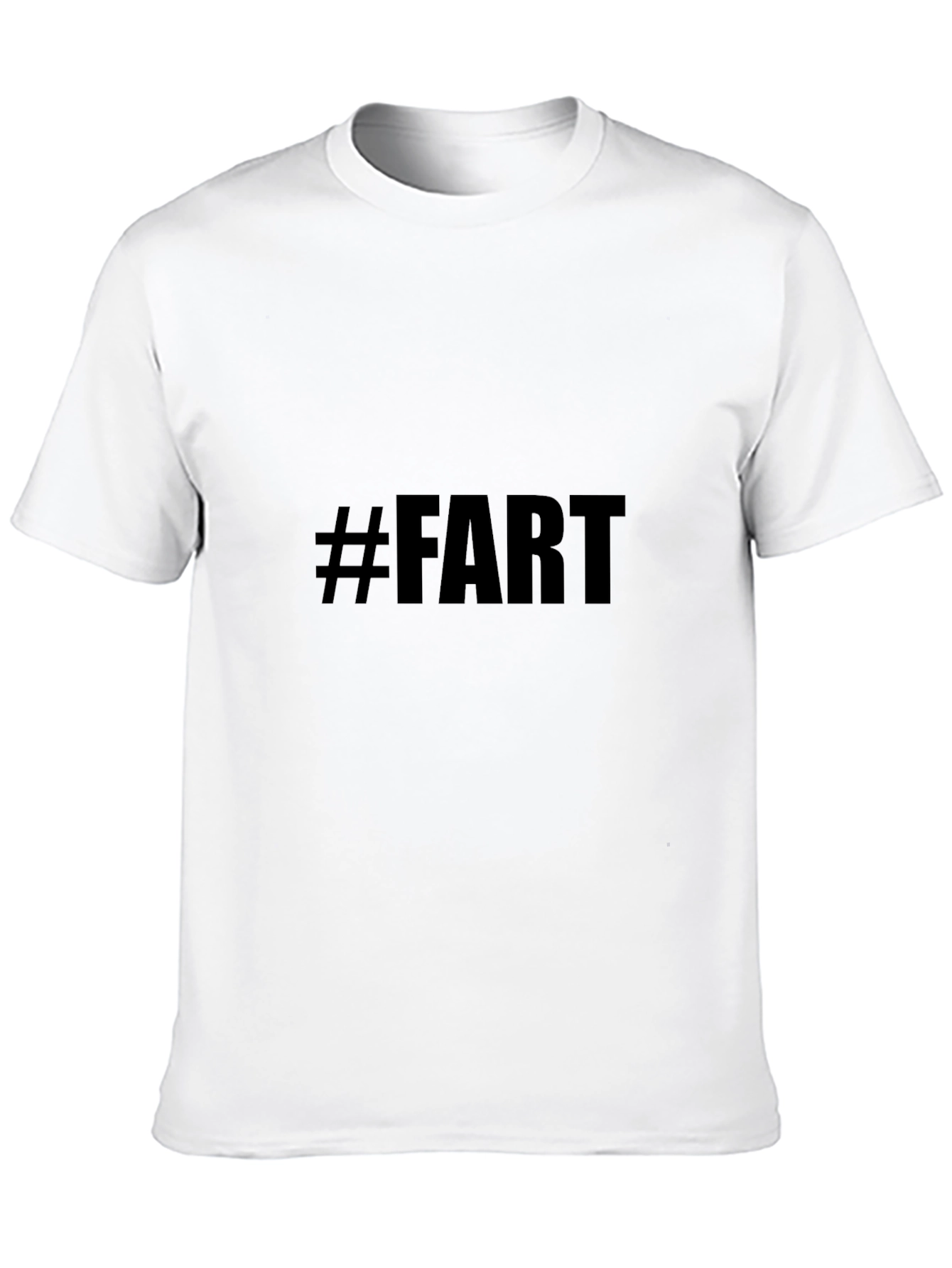 Black Men's Black Tee - #FART Graphic view 10