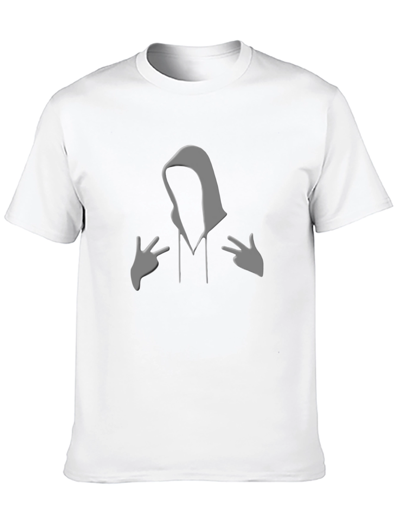 Black Mystery Figure Graphic T-Shirt - Soft Style view 10