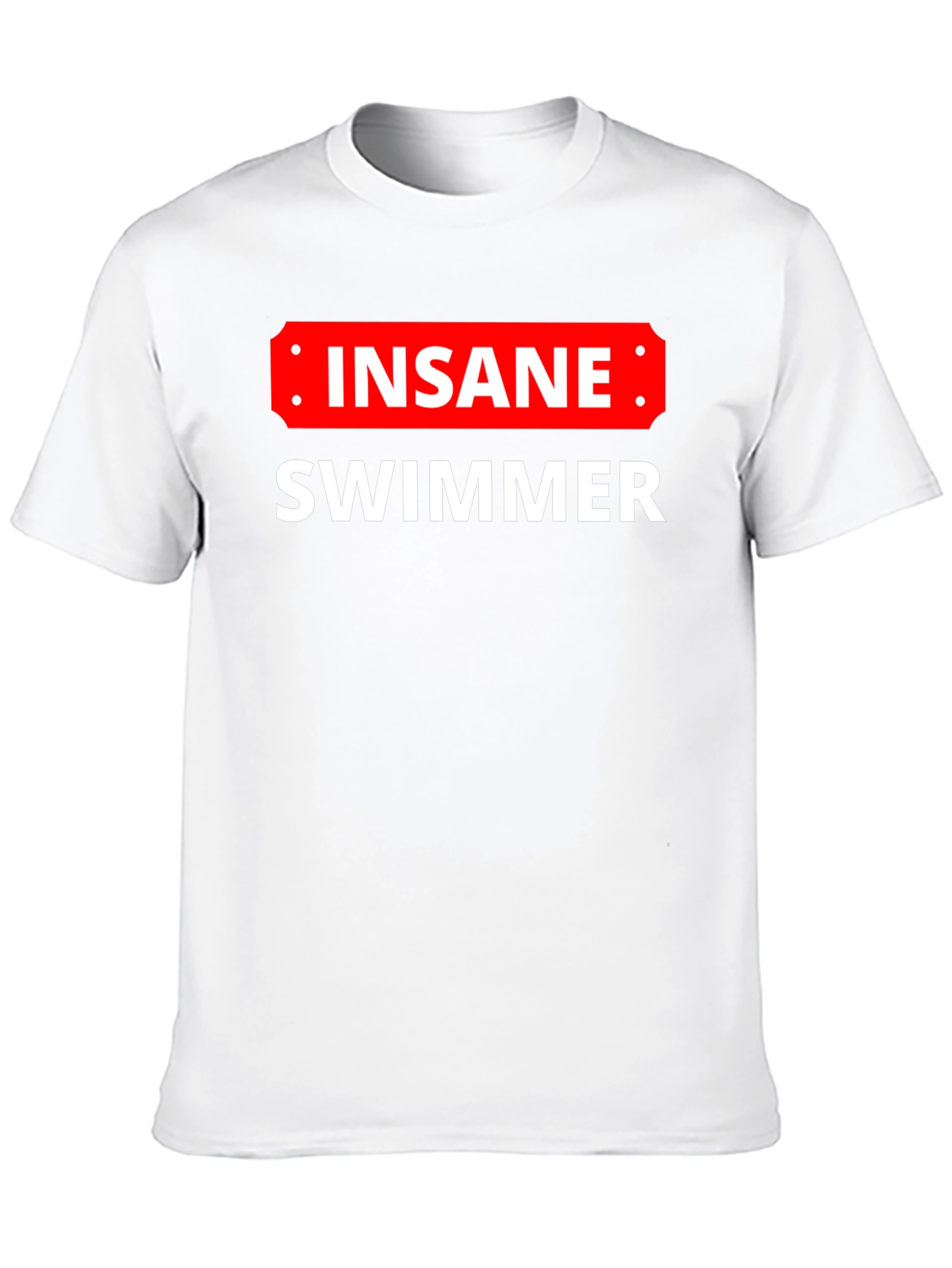 Insane Swimmer T-Shirt - Black Cotton Tee - 10