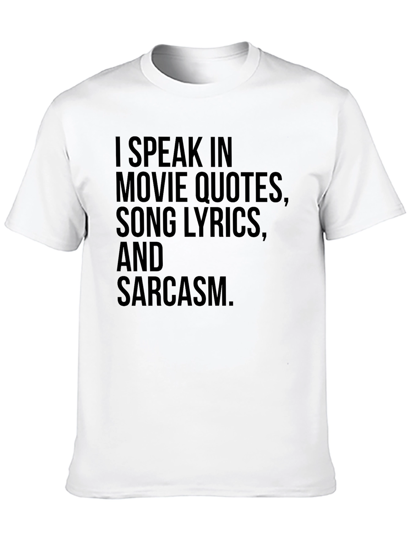 Black I Speak in Movie Quotes T-Shirt view 10