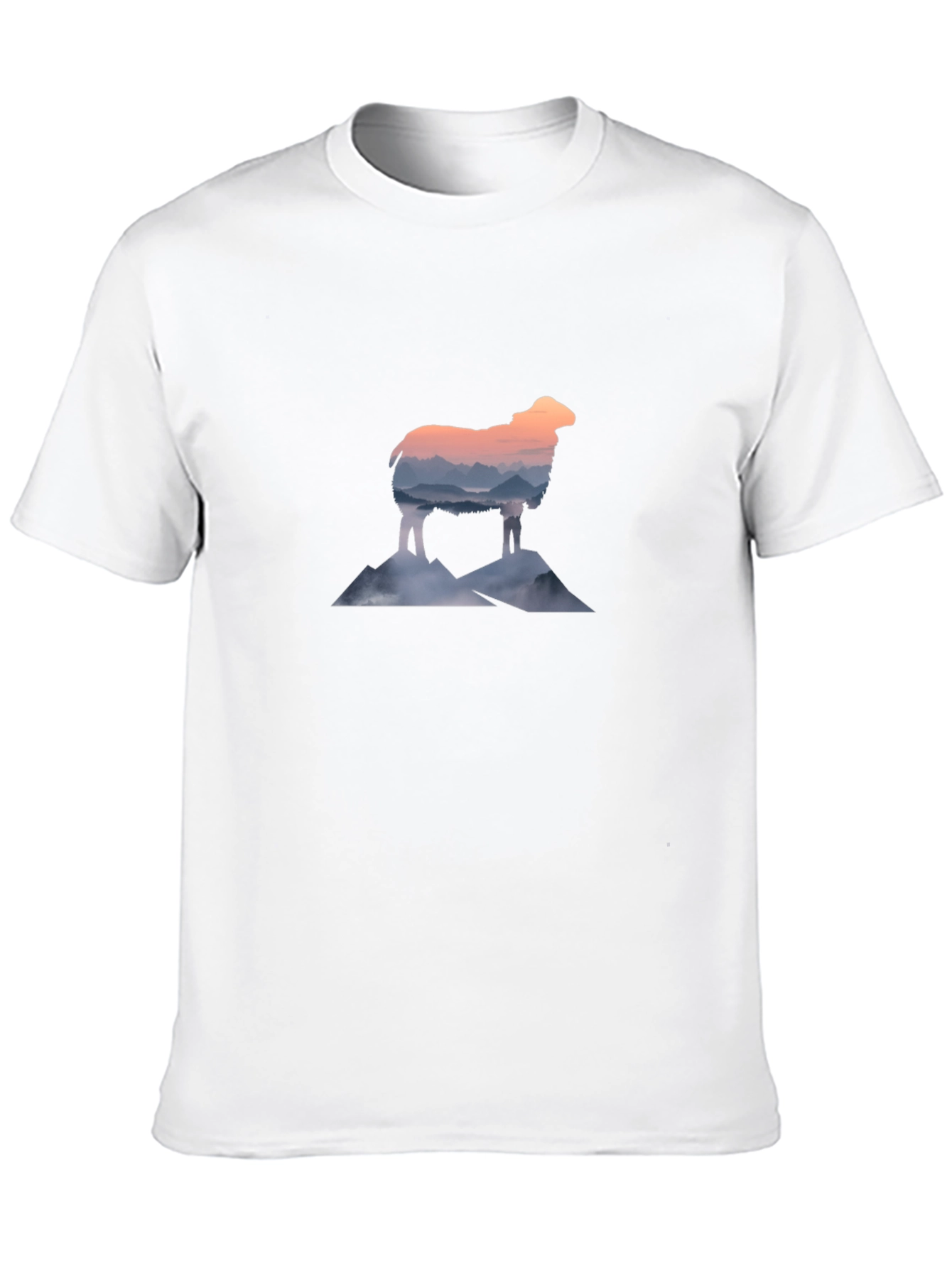 Black Mountain Sheep Graphic Tee - Stylish Black T-Shirt view 10