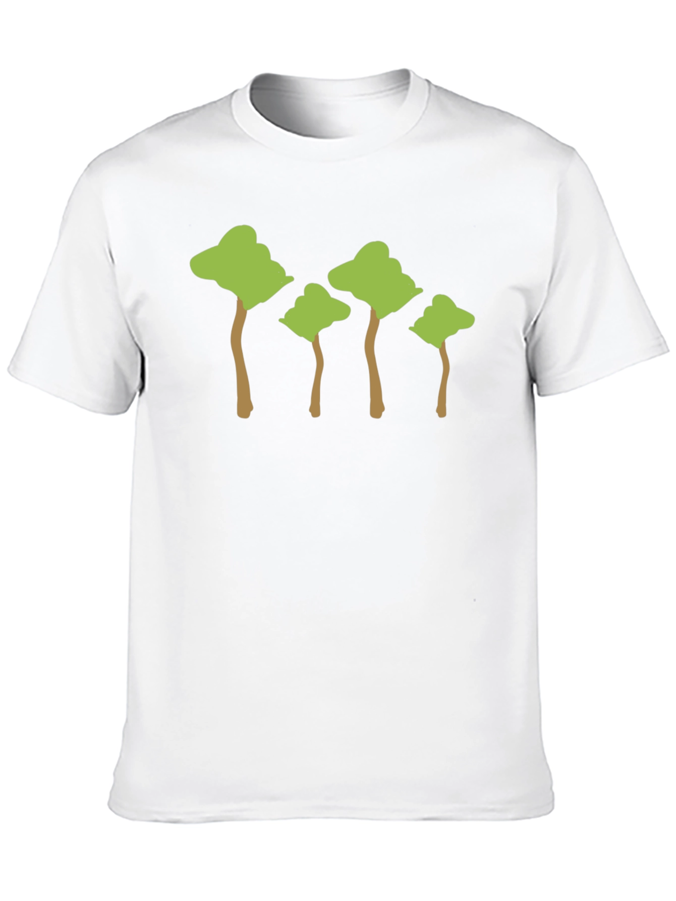 Black Nature Inspired Trees Black T-Shirt view 10