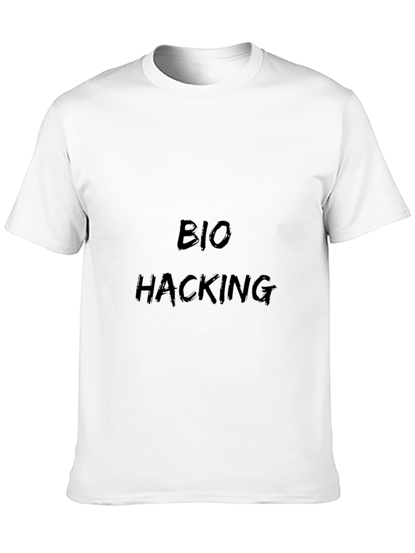 Black Bio Hacking Black Graphic Tee view 10