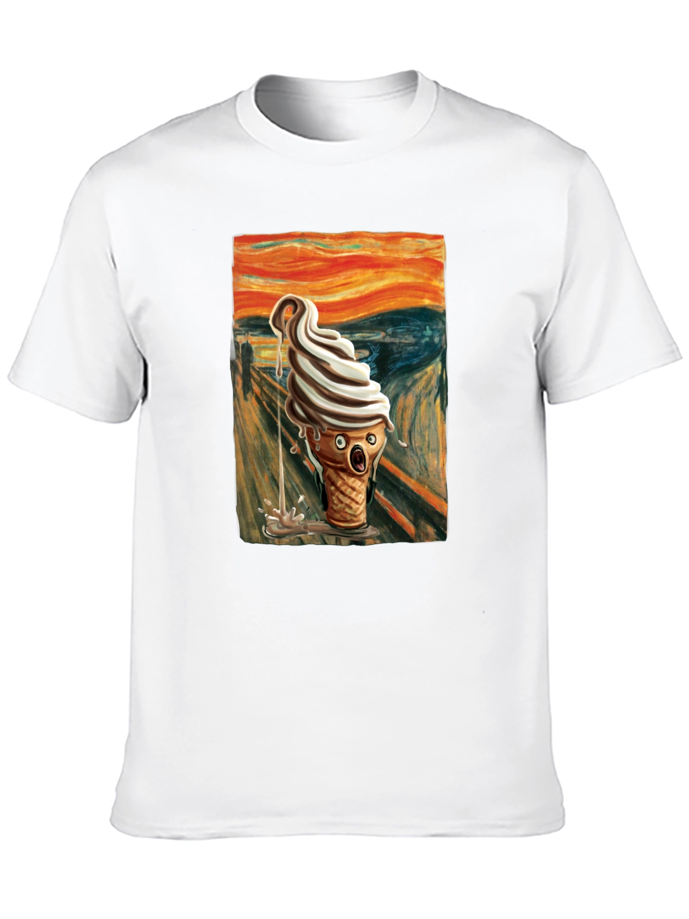 Black Scream Ice Cream T-Shirt - Art Inspired Tee view 10