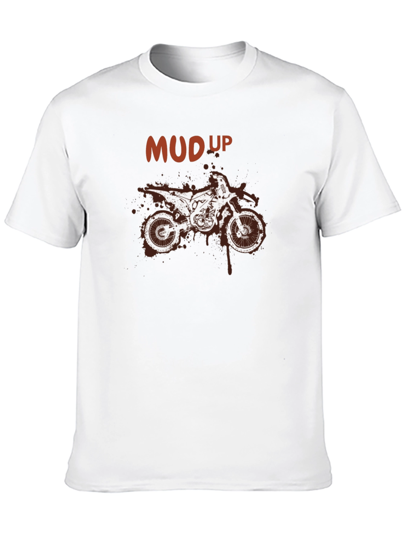 Black Mud Up Motocross T-Shirt - Dirt Bike Graphic Tee view 10