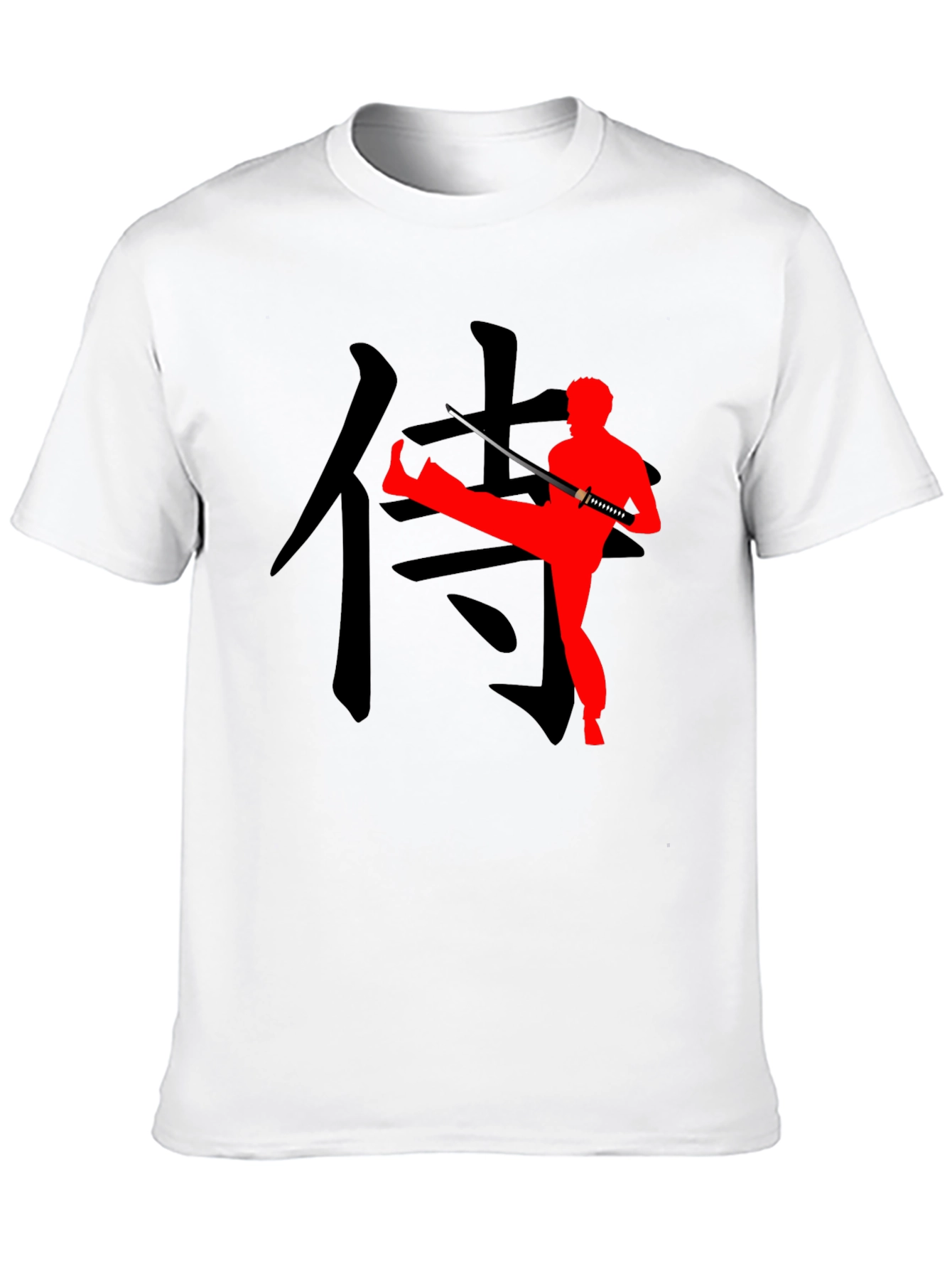 Black Samurai Warrior Graphic Tee view 10