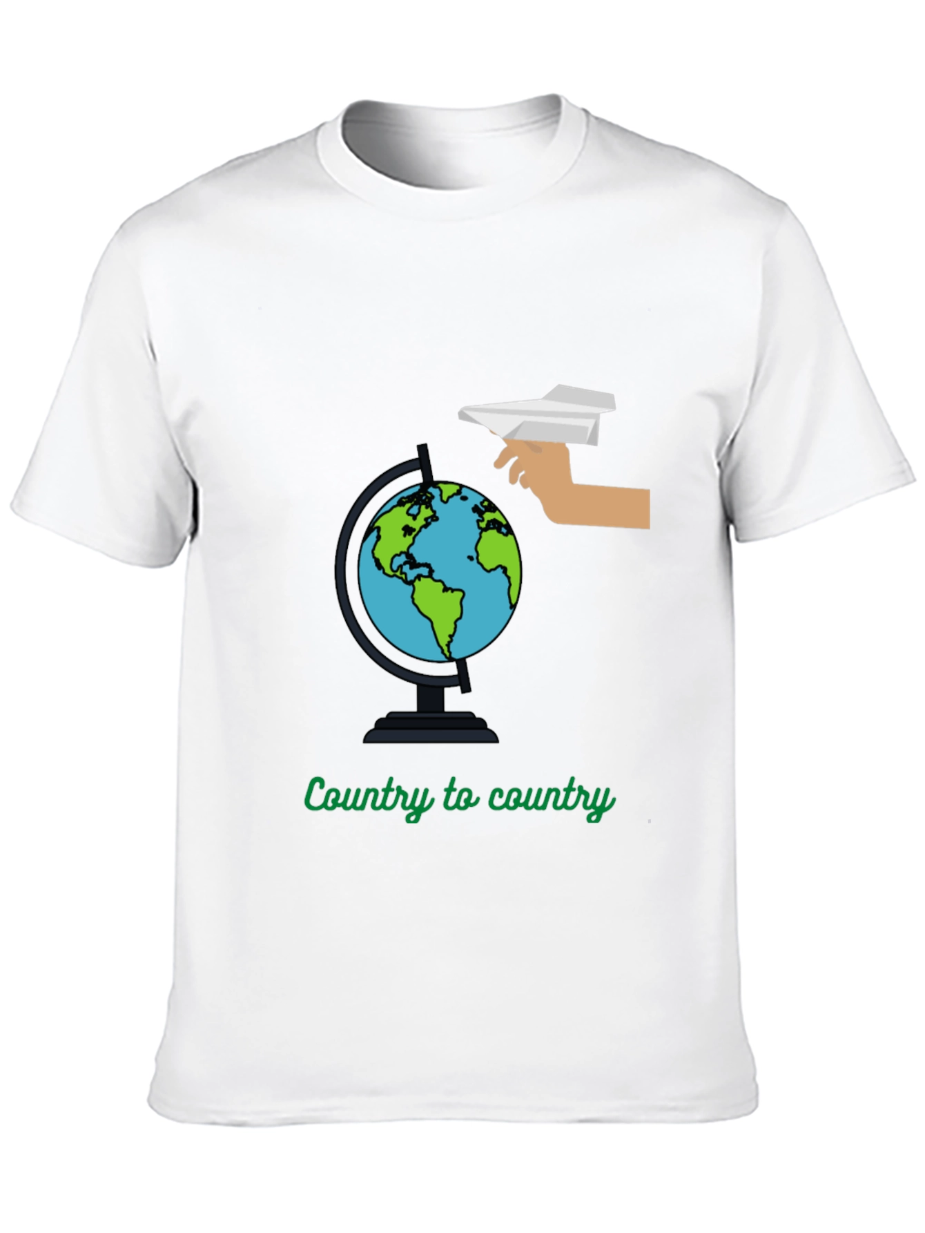 Country to Country Globe Graphic Tee - Travel T-Shirt - 10