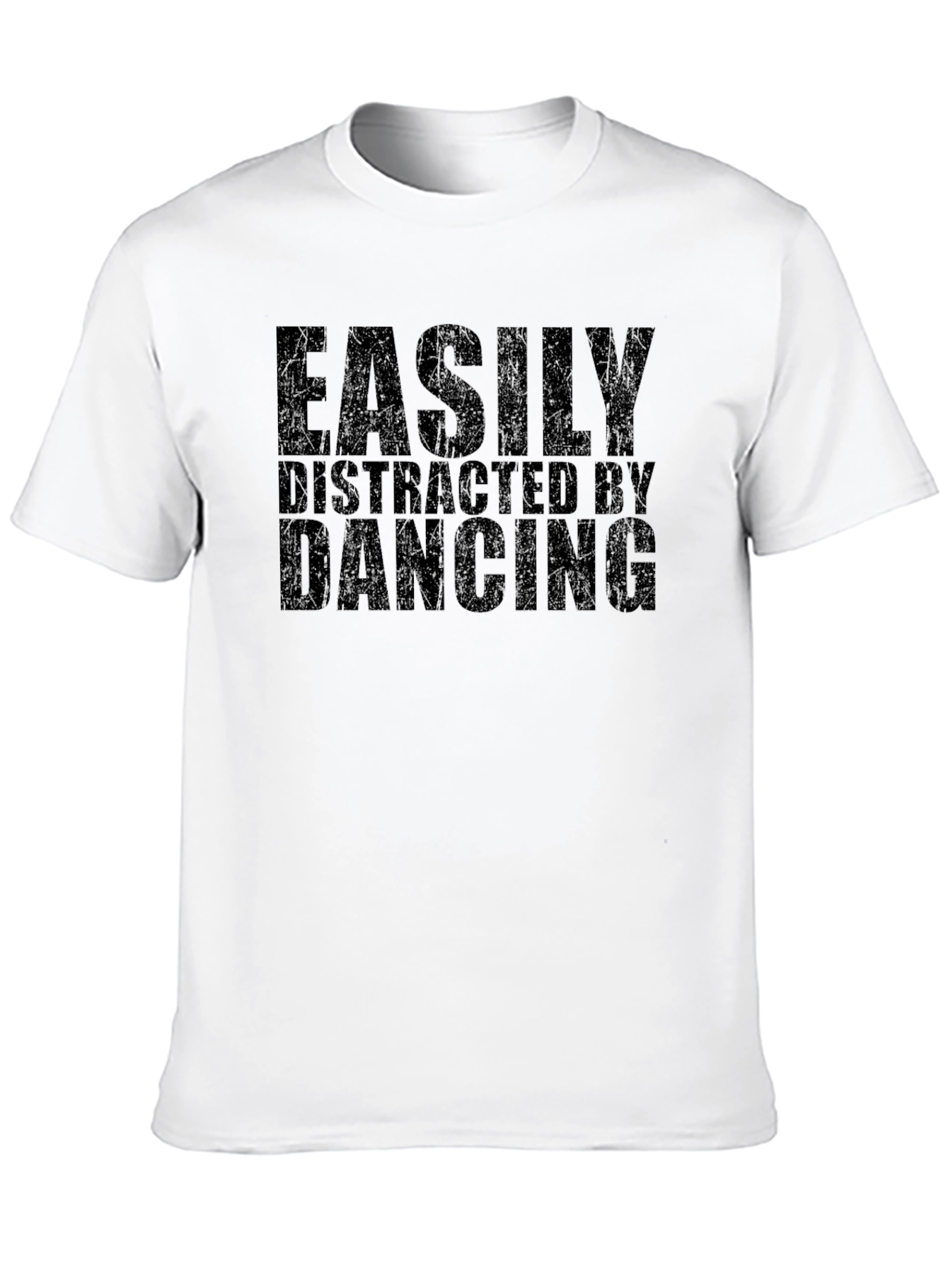 Black Easily Distracted By Dancing T-Shirt view 10
