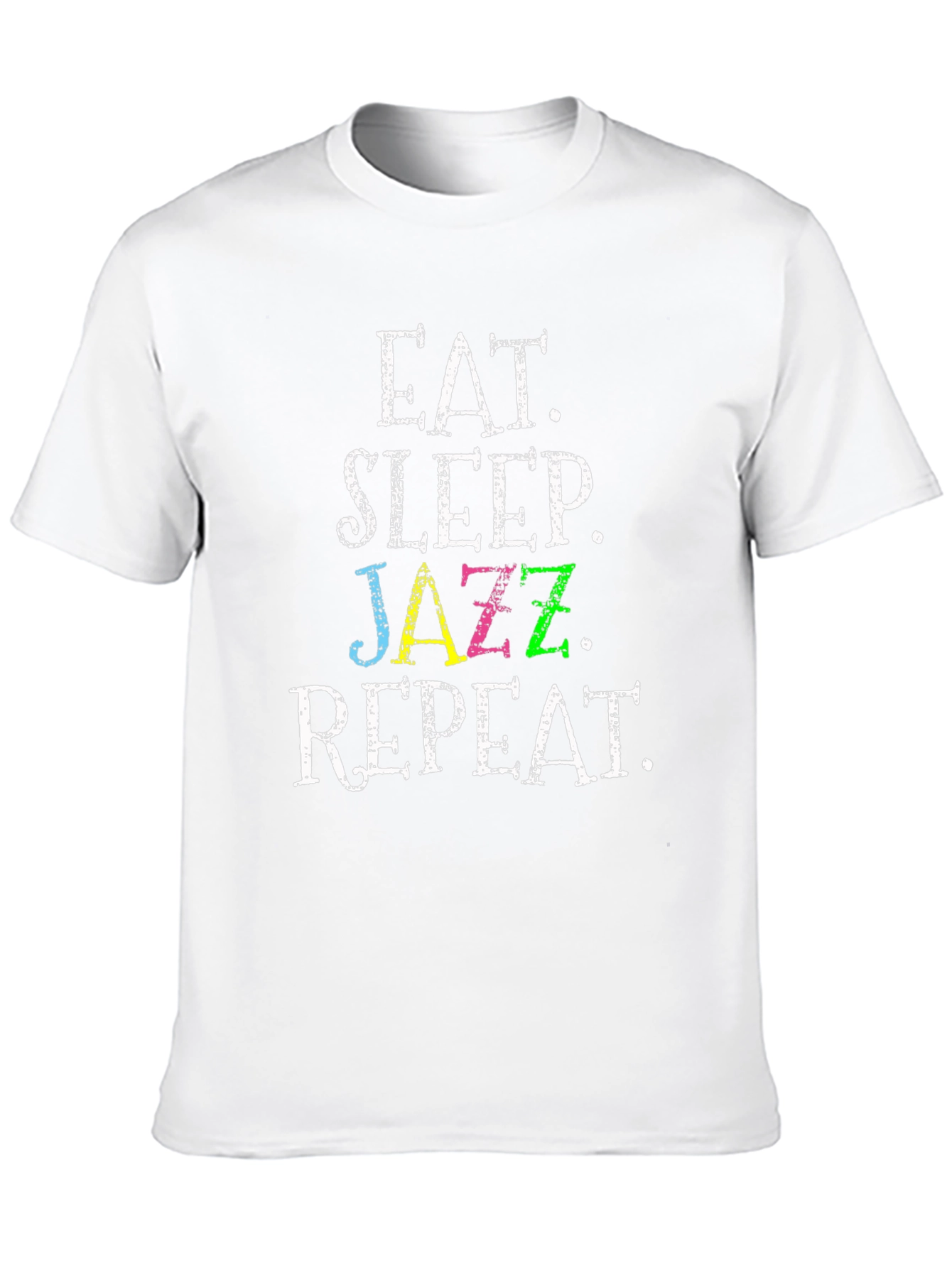 Black Eat Sleep Jazz Repeat Black T-Shirt view 10