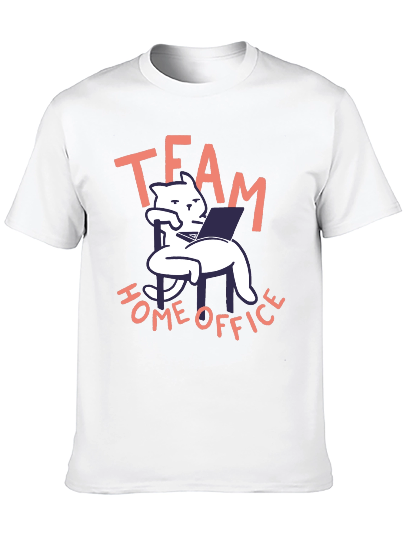 Black Team Home Office Black Cat T-Shirt view 10