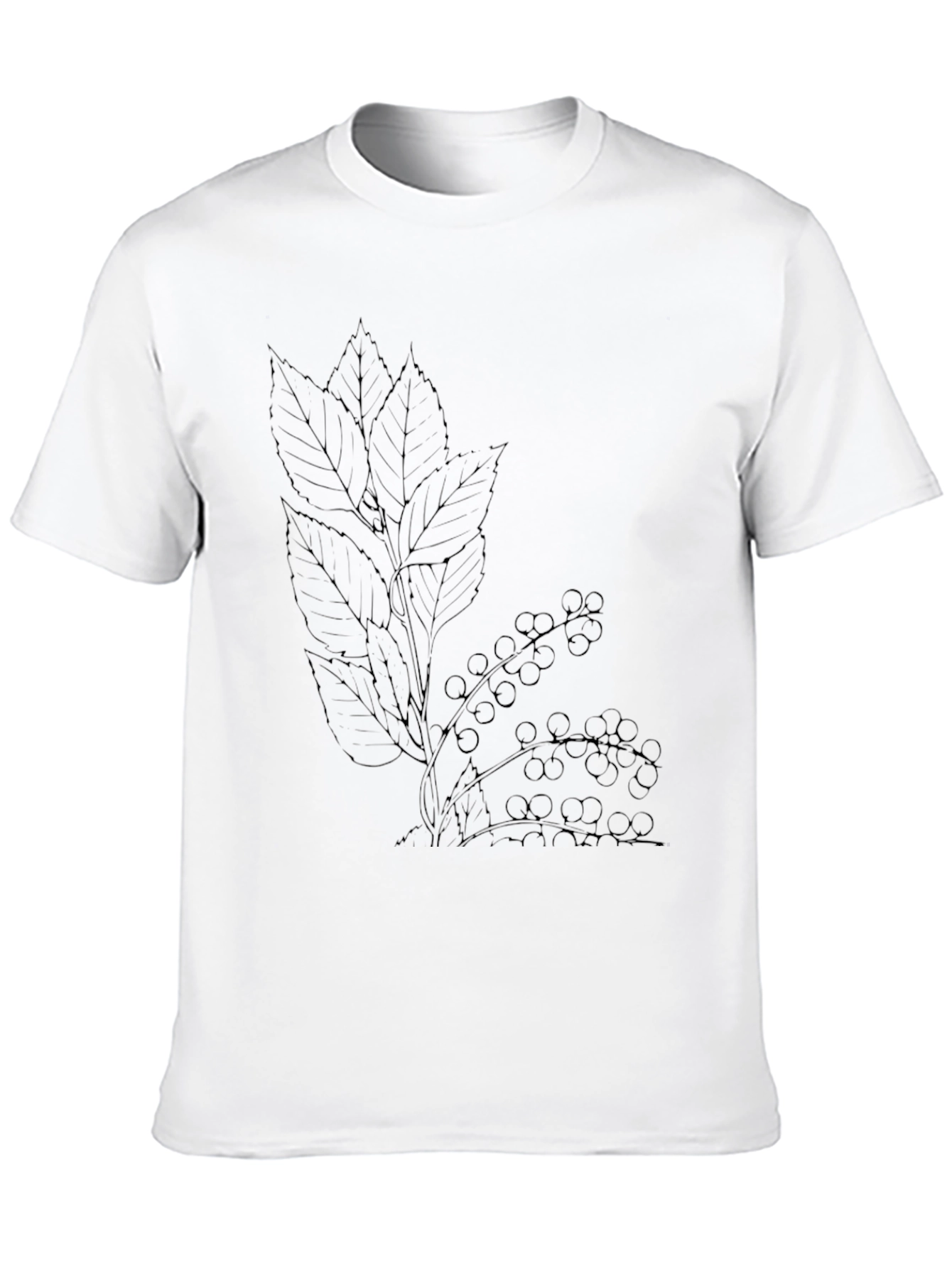 Black Botanical Black T-Shirt view 10