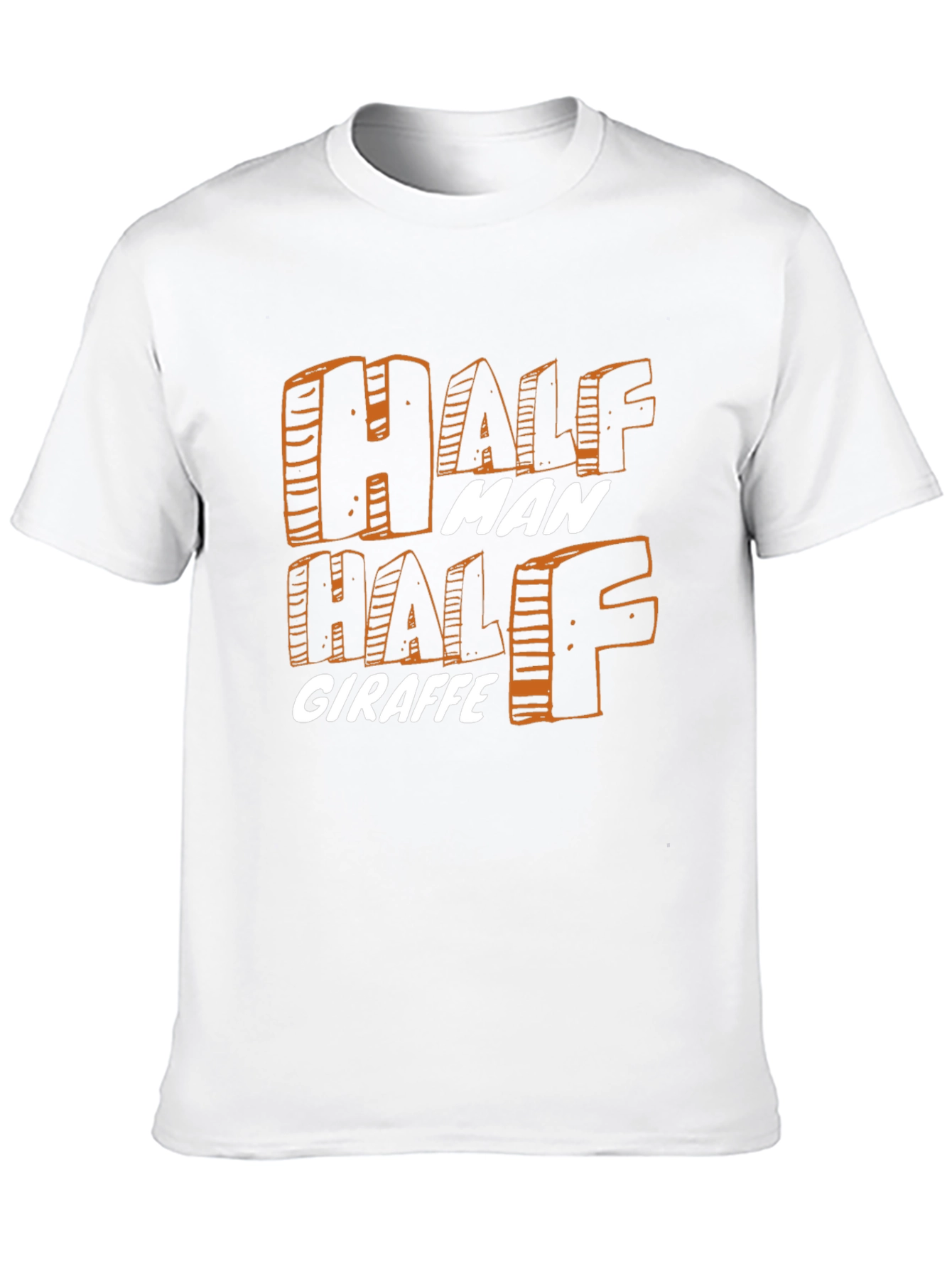Black Half Man Half Giraffe Graphic T-Shirt view 10