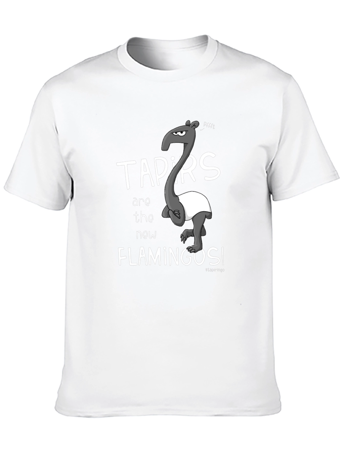 Black Tapirs are the New Flamingos! Graphic Tee view 10